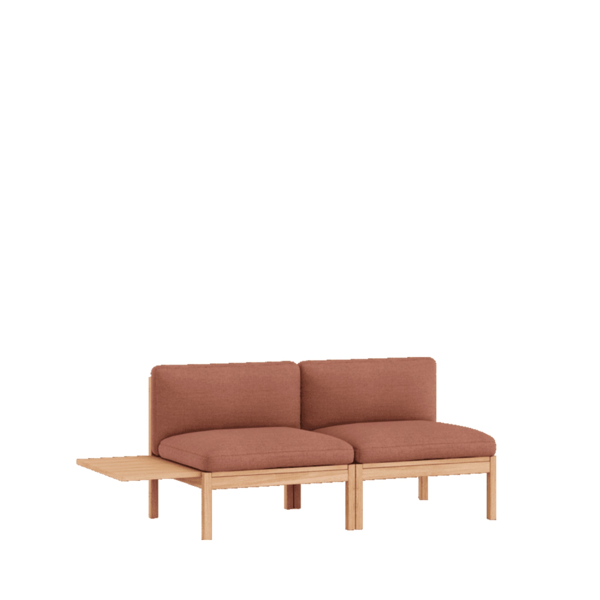 Moebe Modular Sofa Set, 2 Seater Sofa With 1 Side Table, Autumn 551 (fsc Mix Credit)