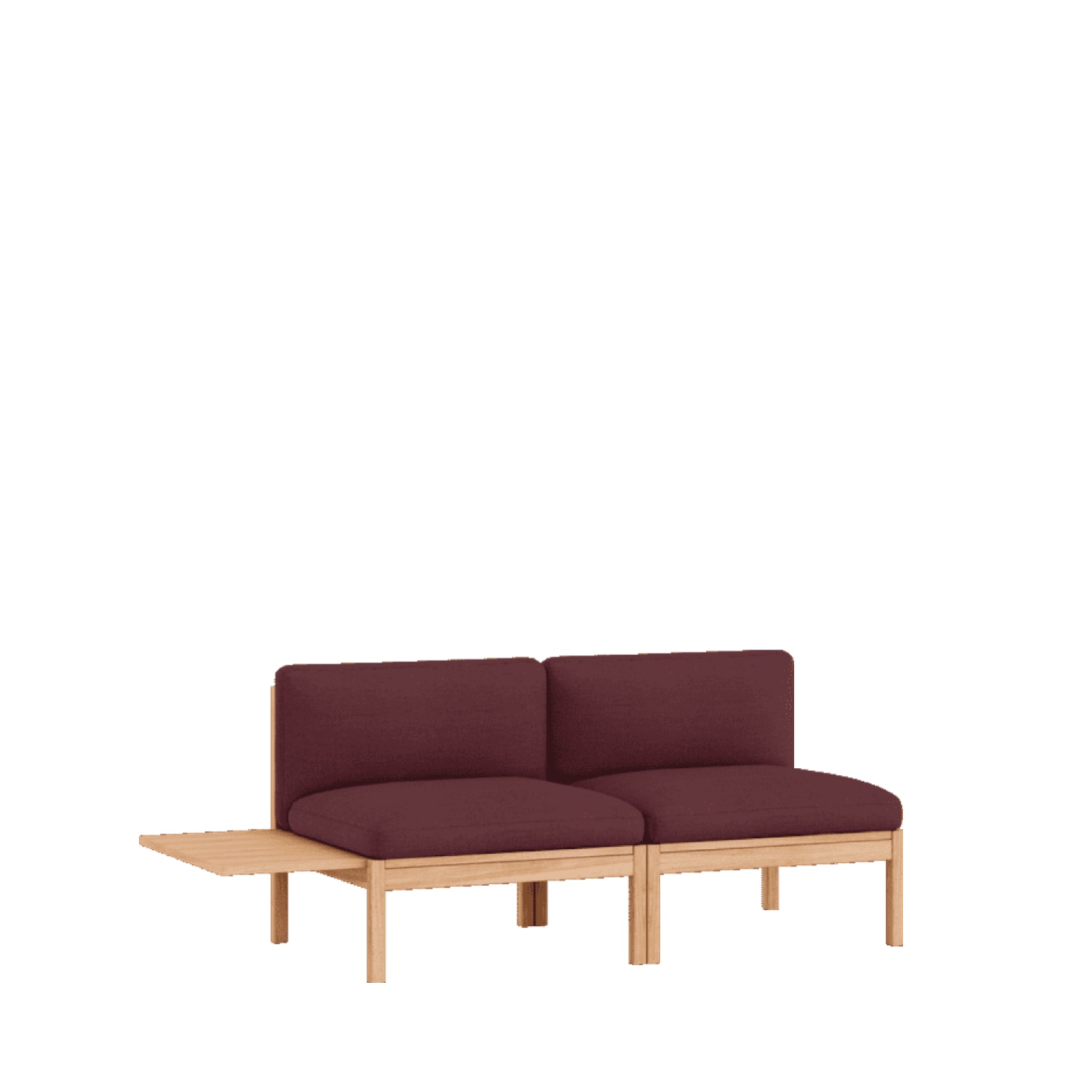 Moebe Modular Sofa Set, 2 Seater Sofa With 1 Side Table, Autumn 681 (fsc Mix Credit)