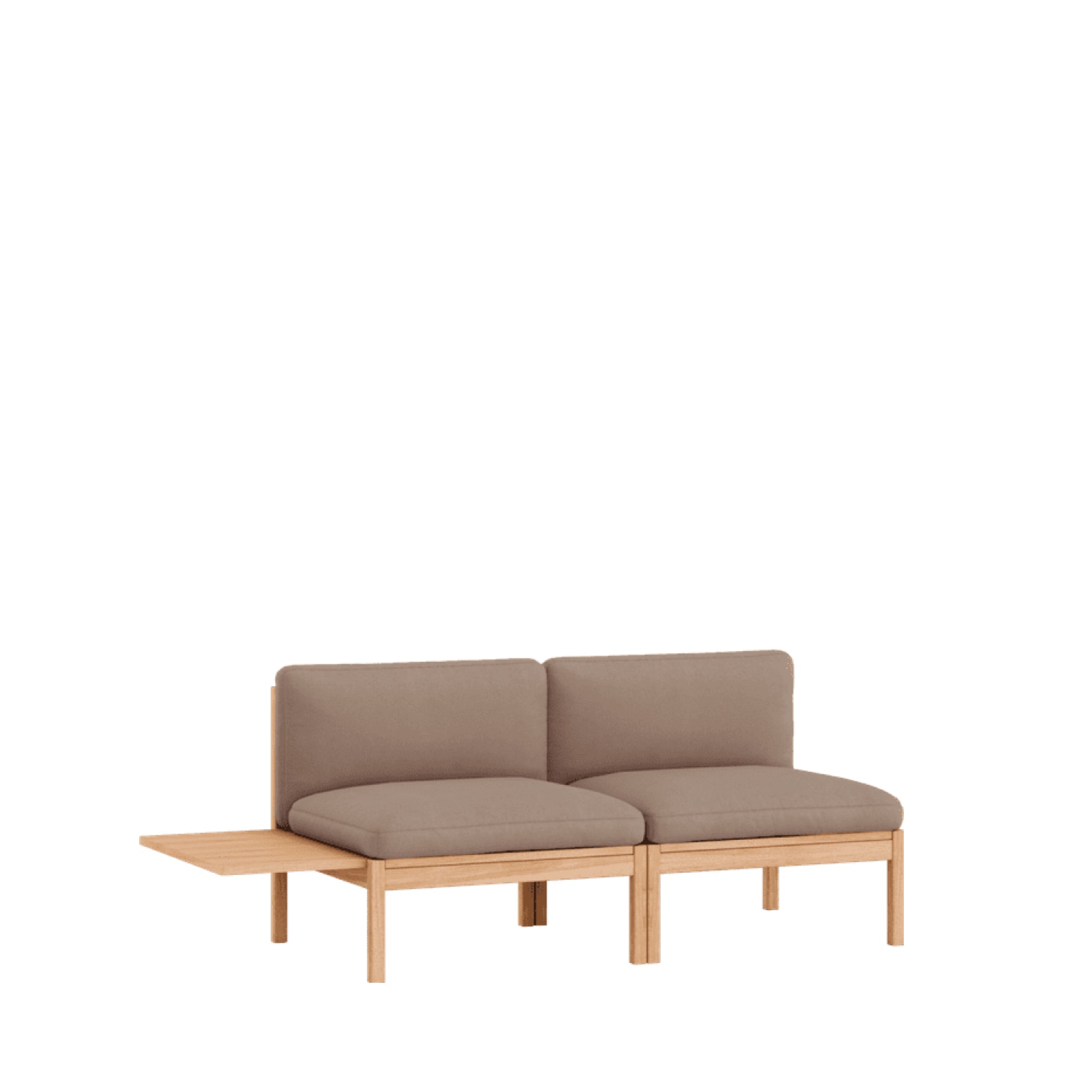 Moebe Modular Sofa Set, 2 Seater Sofa With 1 Side Table, Field 343 (fsc Mix Credit)