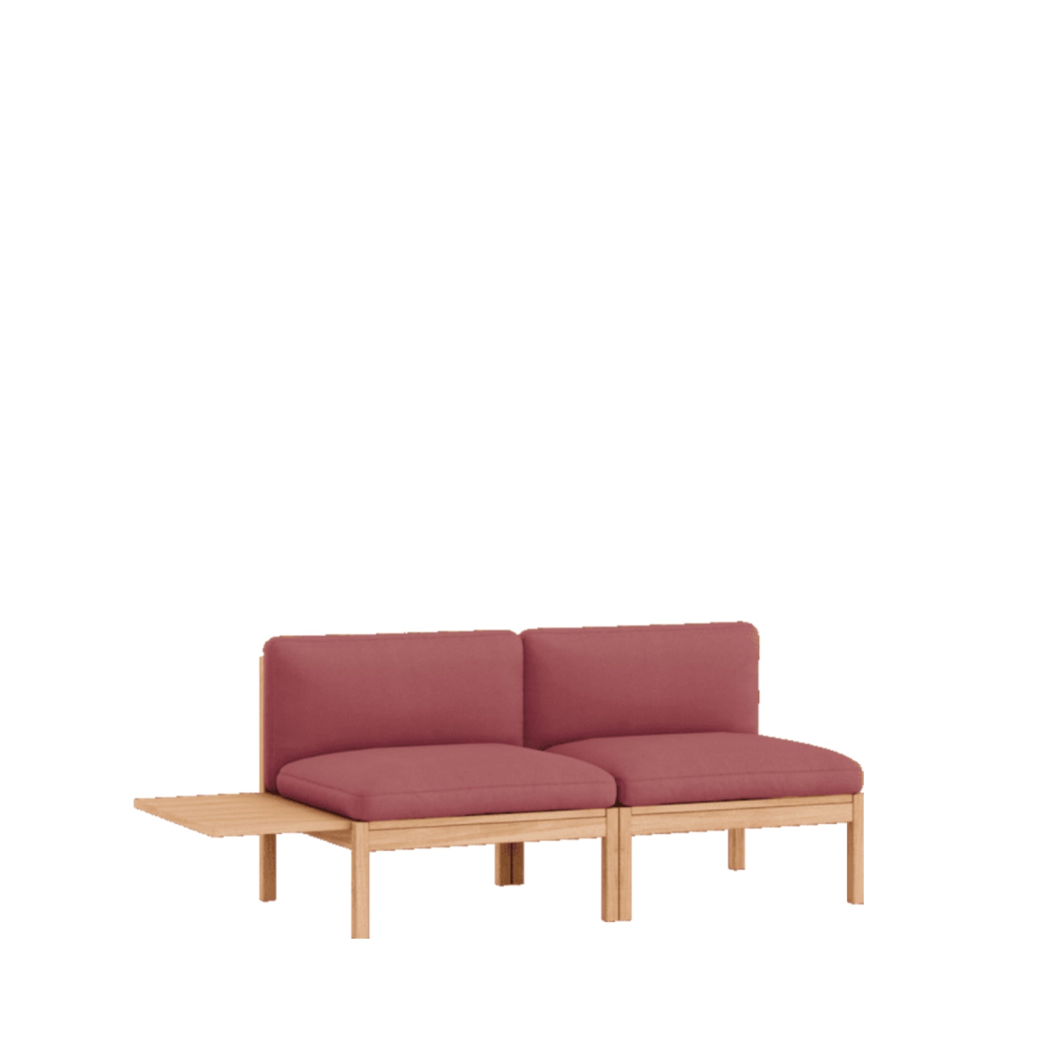 Moebe Modular Sofa Set, 2 Seater Sofa With 1 Side Table, Field 643 (fsc Mix Credit)