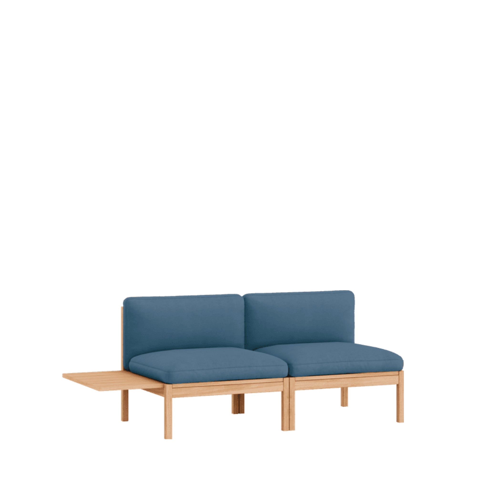 Moebe Modular Sofa Set, 2 Seater Sofa With 1 Side Table, Field 733 (fsc Mix Credit)