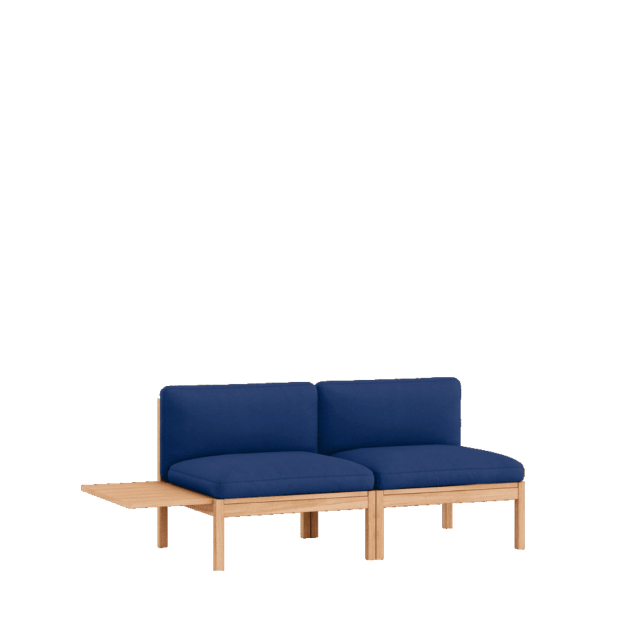 Moebe Modular Sofa Set, 2 Seater Sofa With 1 Side Table, Field 763 (fsc Mix Credit)