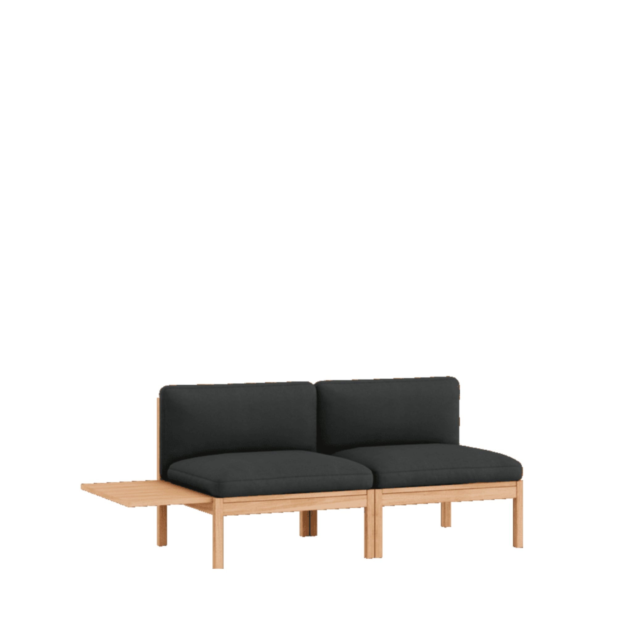 Moebe Modular Sofa Set, 2 Seater Sofa With 1 Side Table, Field 793 (fsc Mix Credit)