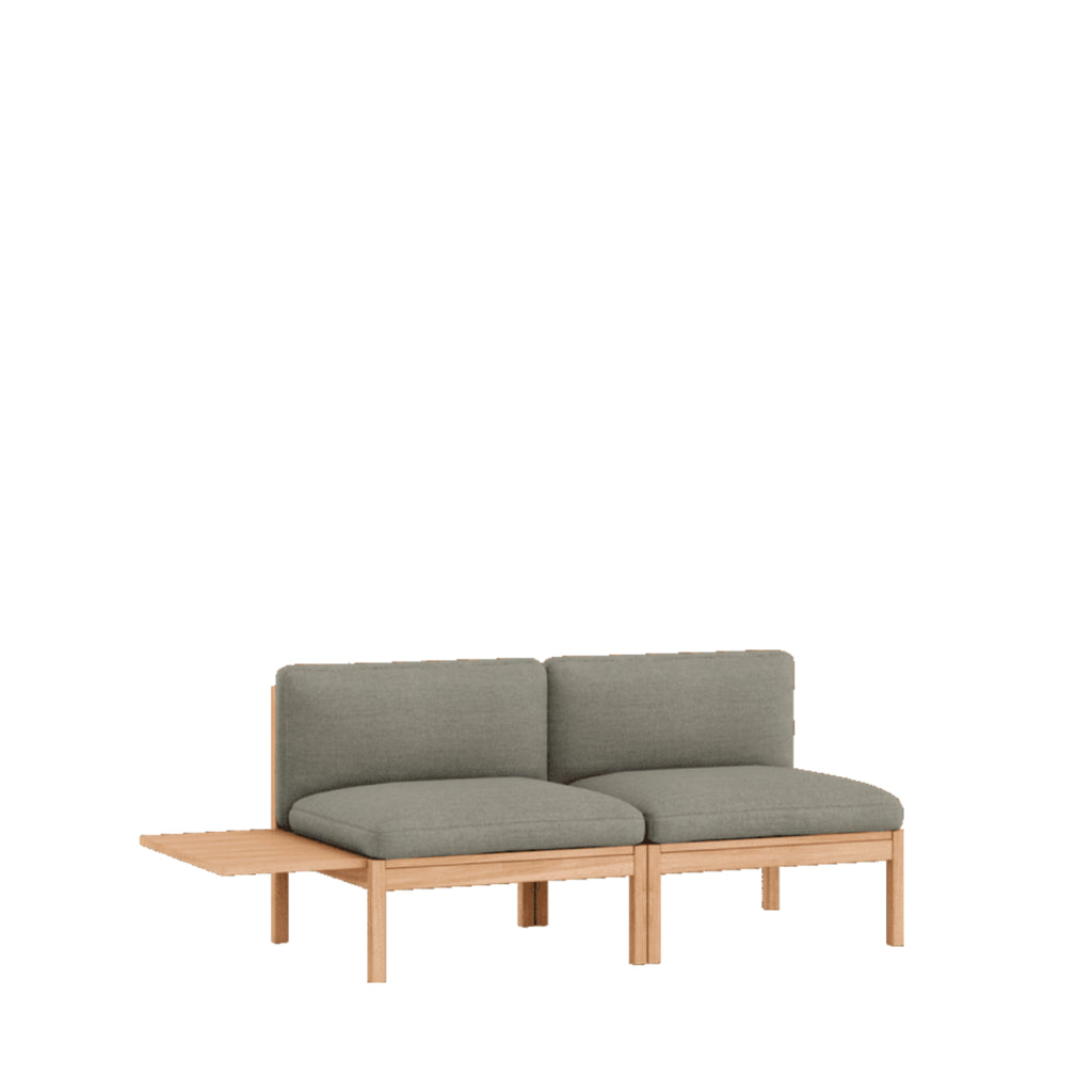 Moebe Modular Sofa Set, 2 Seater Sofa With 1 Side Table, Re-wool 128 (fsc Mix Credit)