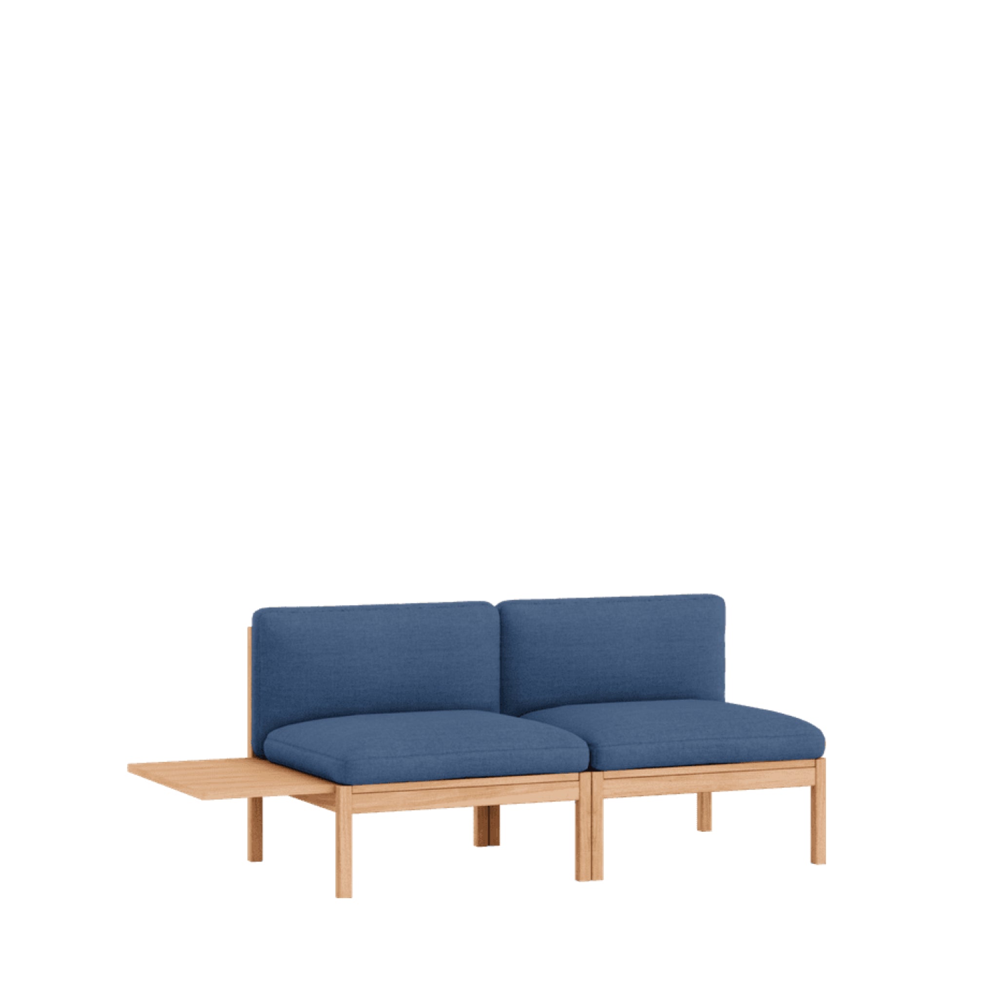Moebe Modular Sofa Set, 2 Seater Sofa With 1 Side Table, Re-wool 767 (fsc Mix Credit)