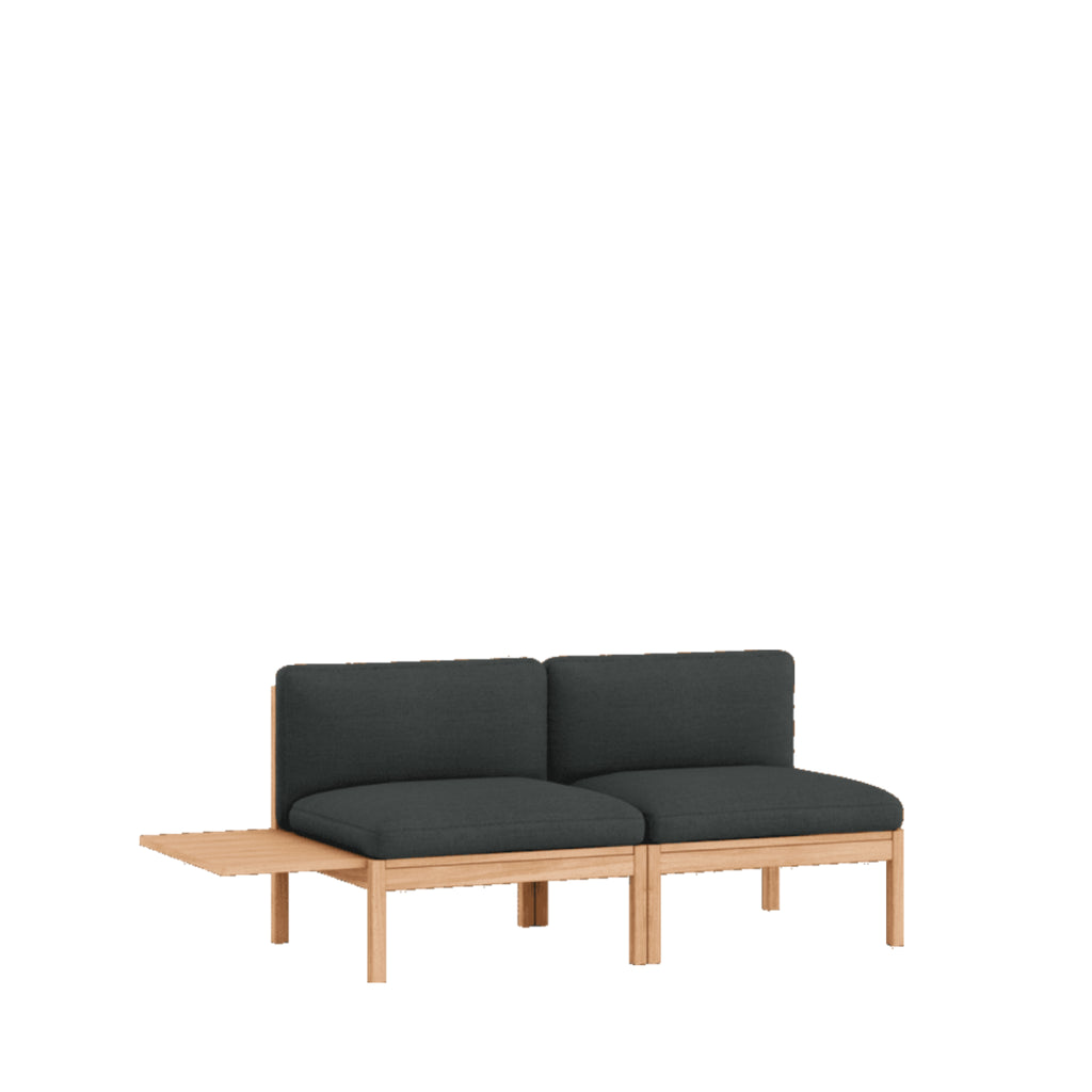 Moebe Modular Sofa Set, 2 Seater Sofa With 1 Side Table, Re-wool 987 (fsc Mix Credit)