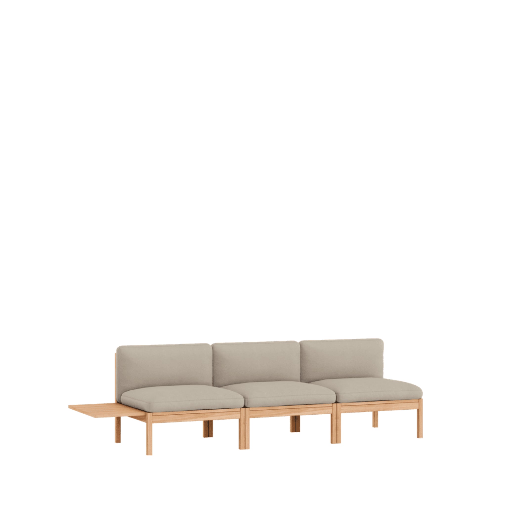 Moebe Modular Sofa Set, 3 Seater Sofa With 1 Side Table, Field 233 (fsc Mix Credit)