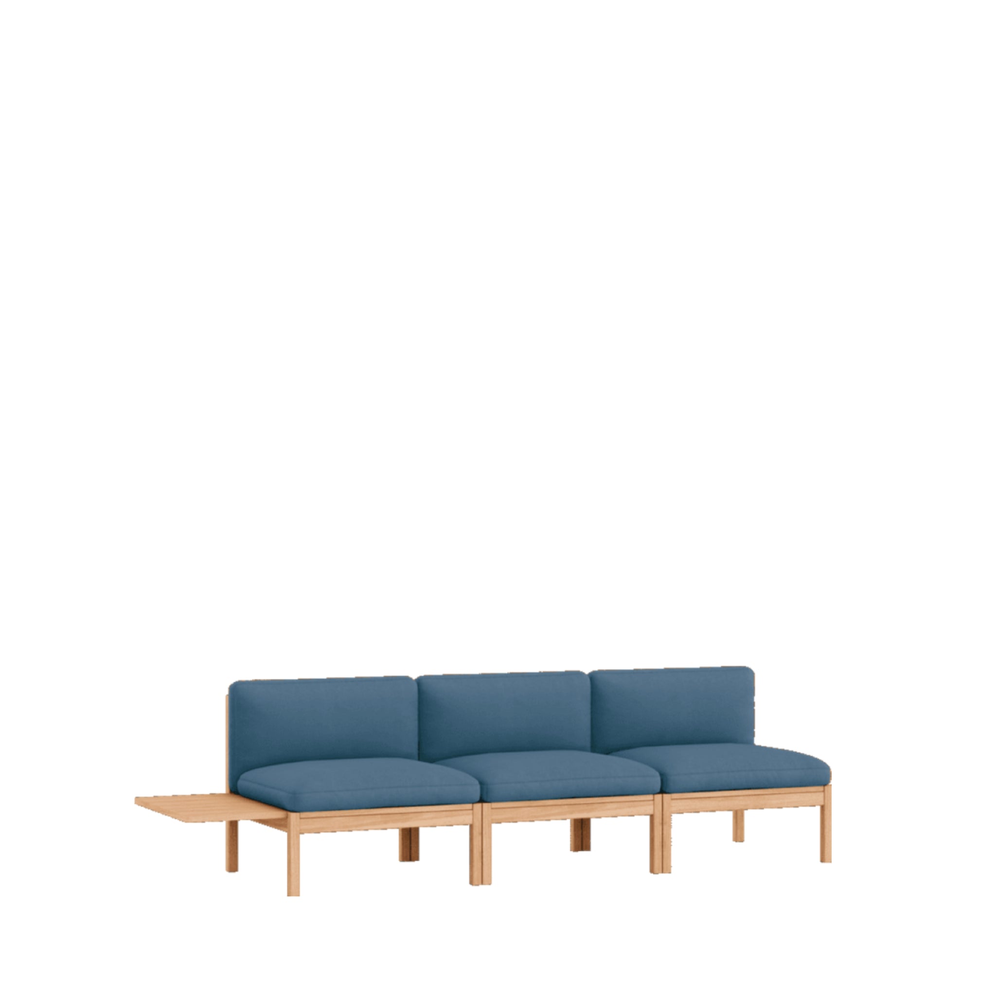 Moebe Modular Sofa Set, 3 Seater Sofa With 1 Side Table, Field 733 (fsc Mix Credit)