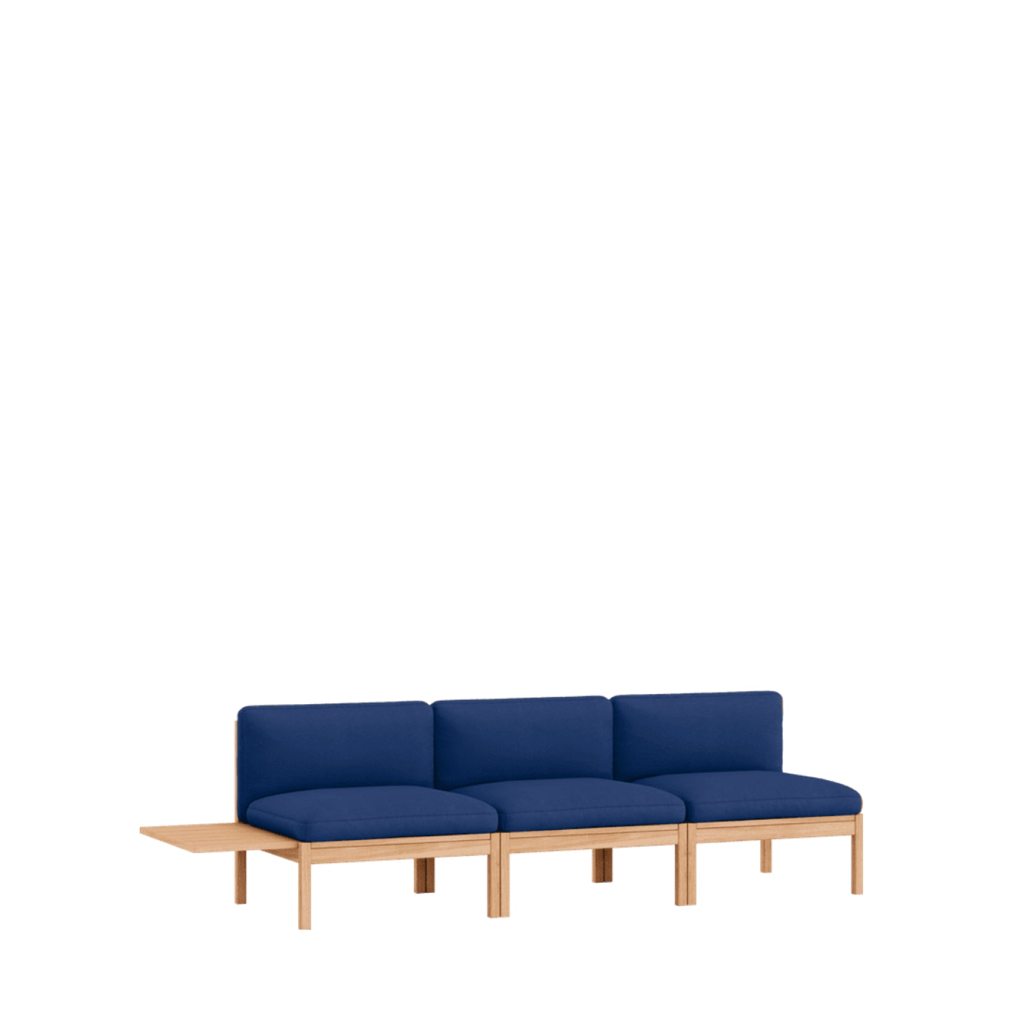 Moebe Modular Sofa Set, 3 Seater Sofa With 1 Side Table, Field 763 (fsc Mix Credit)