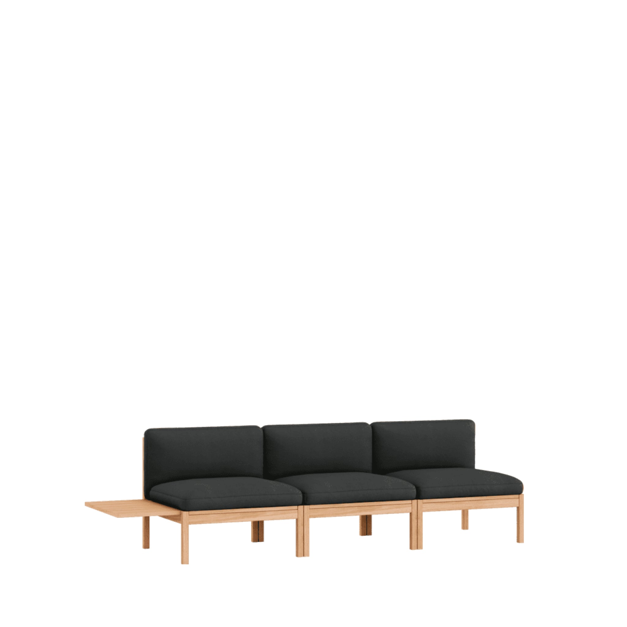 Moebe Modular Sofa Set, 3 Seater Sofa With 1 Side Table, Field 793 (fsc Mix Credit)