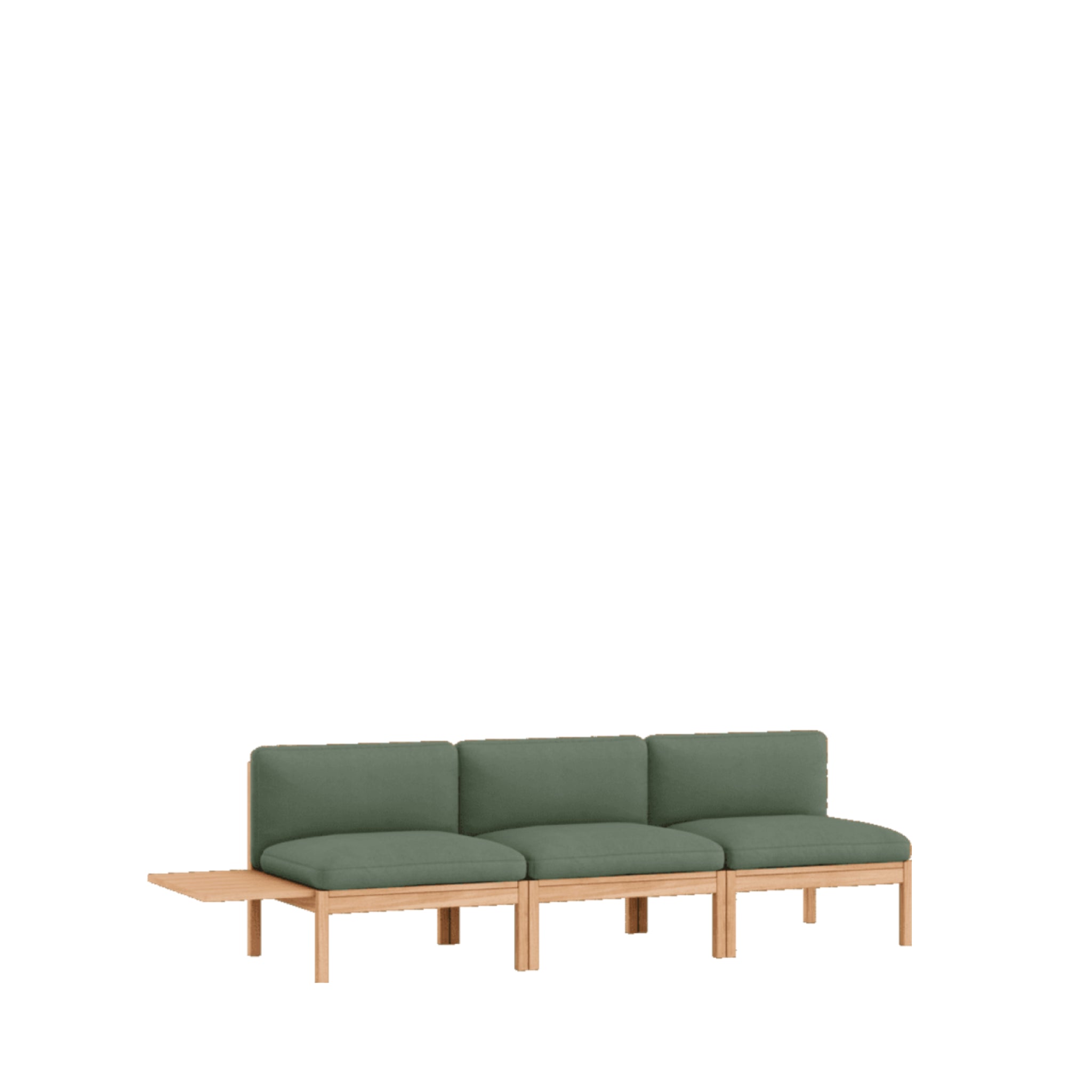 Moebe Modular Sofa Set, 3 Seater Sofa With 1 Side Table, Field 943 (fsc Mix Credit)