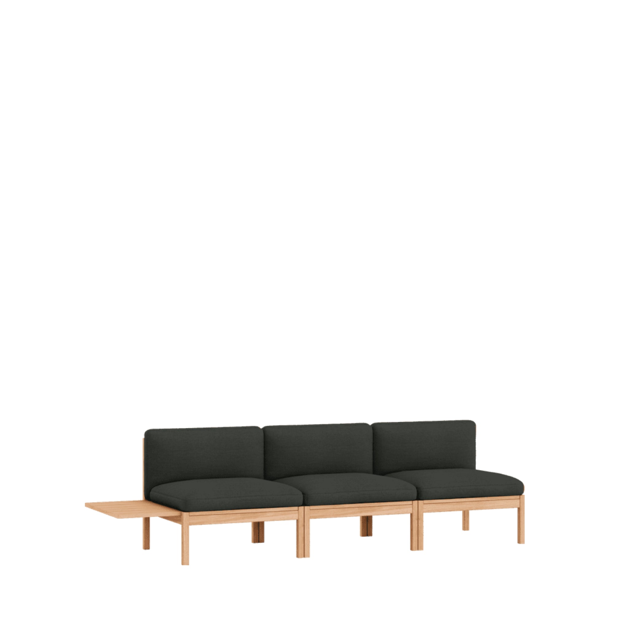 Moebe Modular Sofa Set, 3 Seater Sofa With 1 Side Table, Re-wool 198 (fsc Mix Credit)