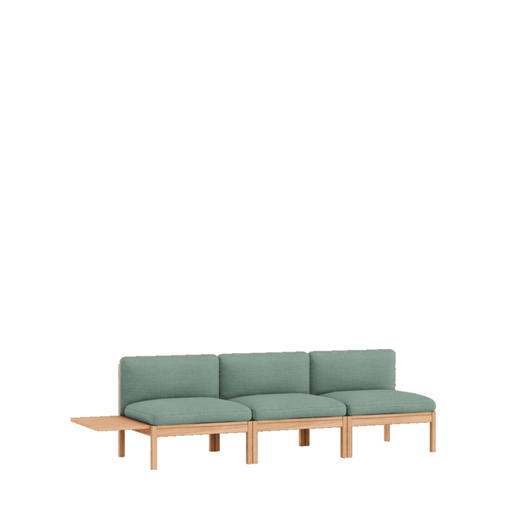 Moebe Modular Sofa Set, 3 Seater Sofa With 1 Side Table, Re-wool 868 (fsc Mix Credit)