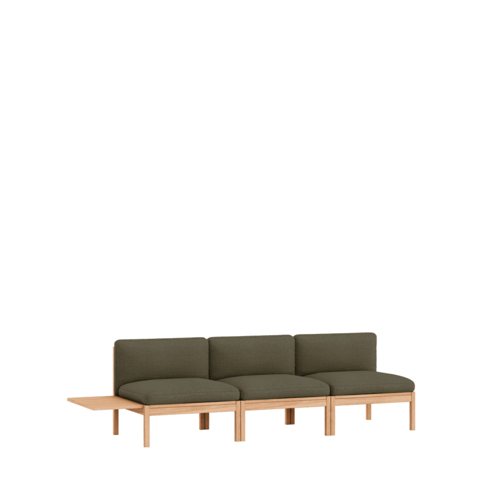 Moebe Modular Sofa Set, 3 Seater Sofa With 1 Side Table, Re-wool 977 (fsc Mix Credit)