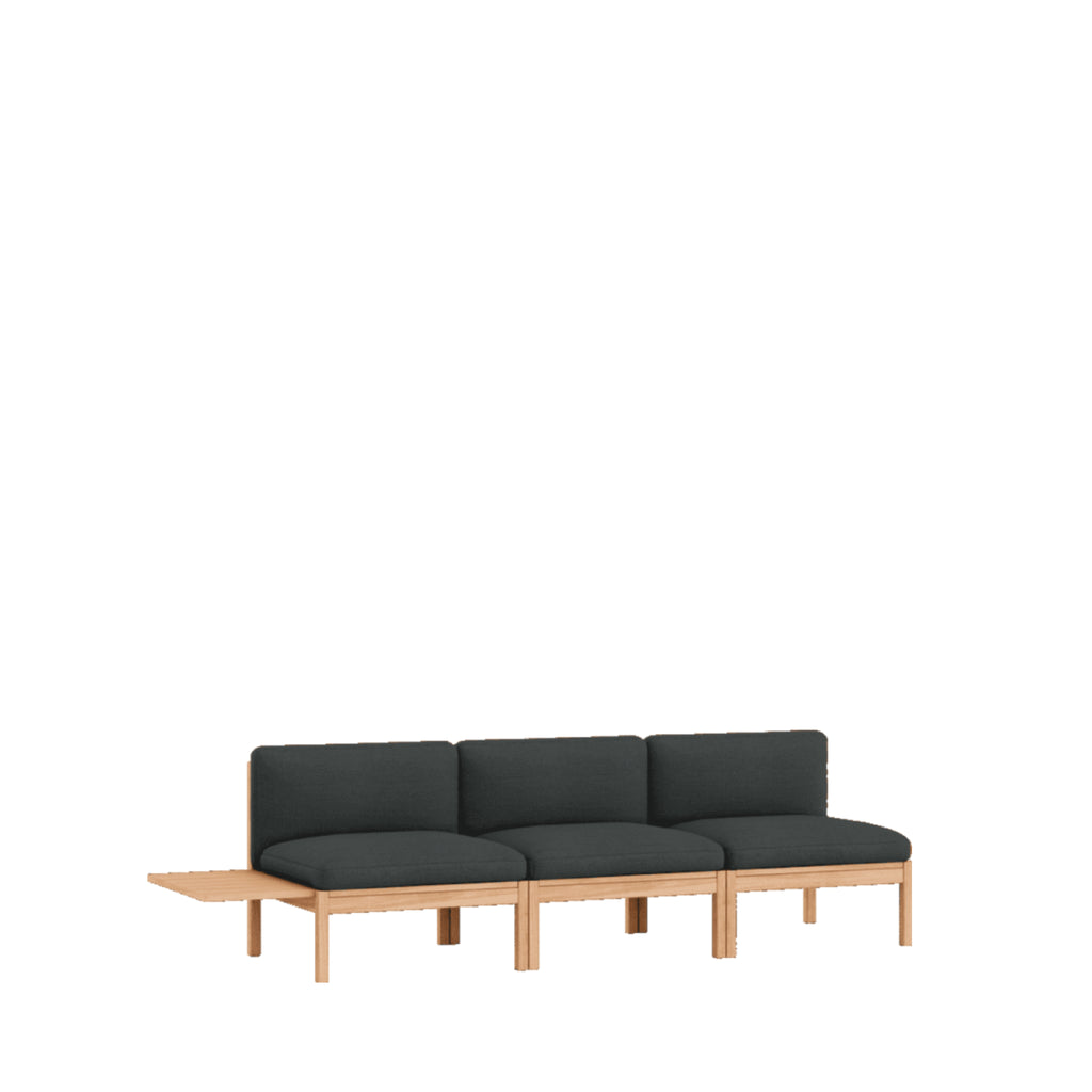 Moebe Modular Sofa Set, 3 Seater Sofa With 1 Side Table, Re-wool 987 (fsc Mix Credit)