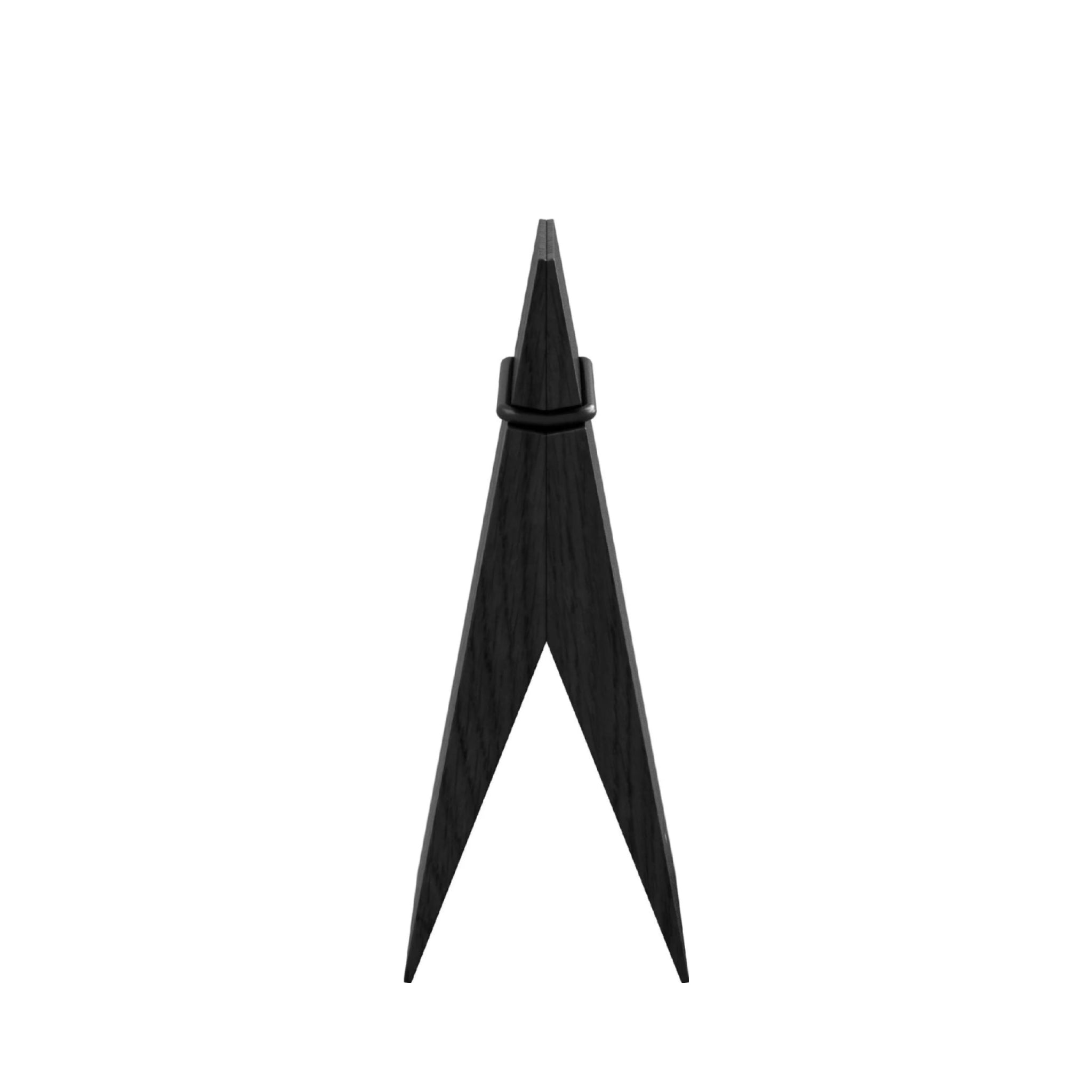 Moebe Black Wooden Clips - Stylish Ash Wood Pinch for Home & Office Decor