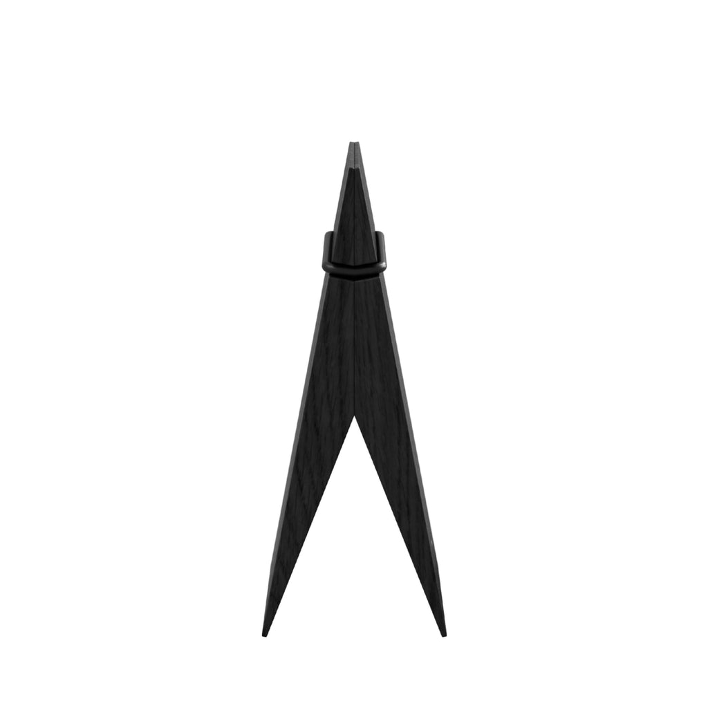 Moebe Black Wooden Clips - Stylish Ash Wood Pinch for Home & Office Decor