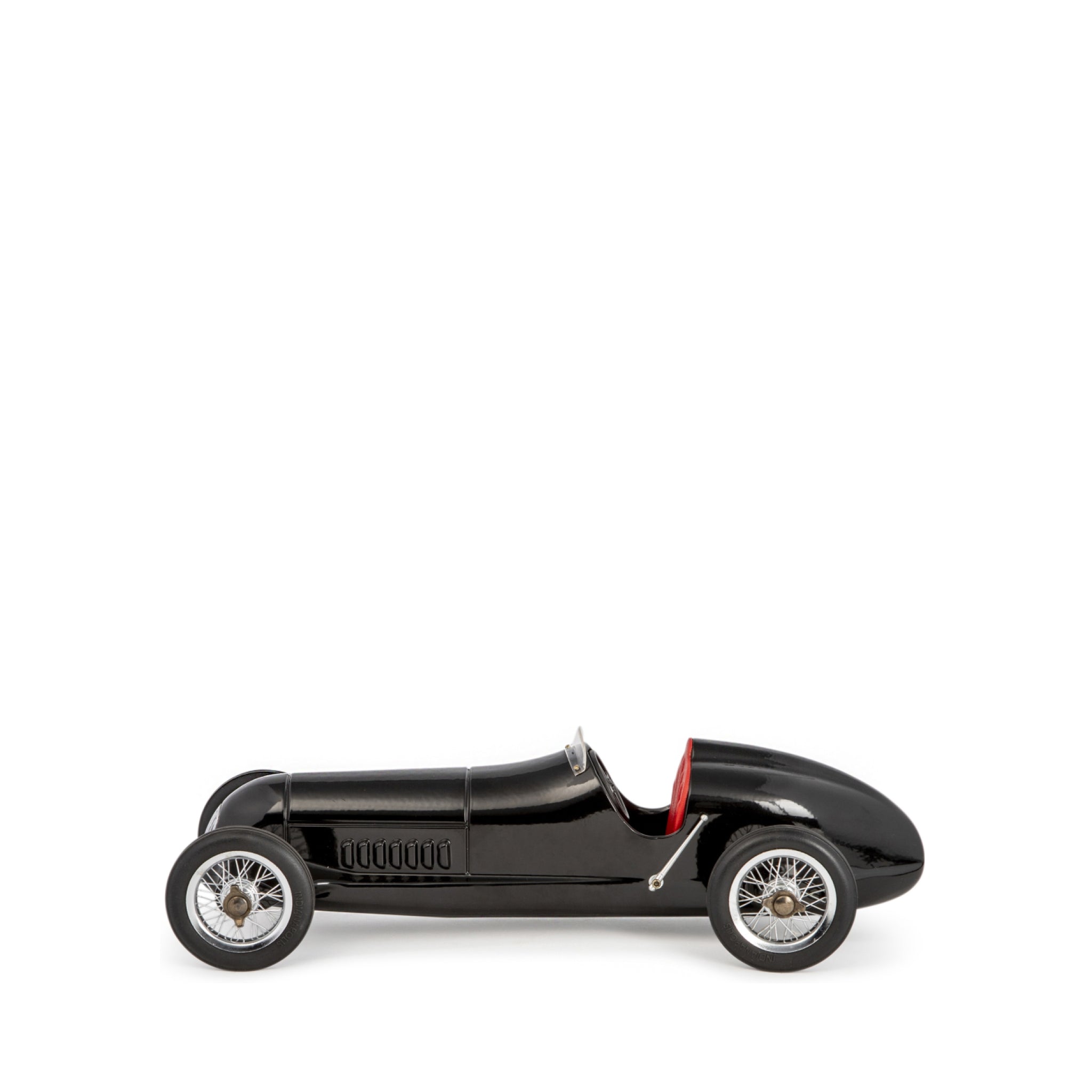 Authentic Models Silver Arrow Racing Car Model Black, Red Seat