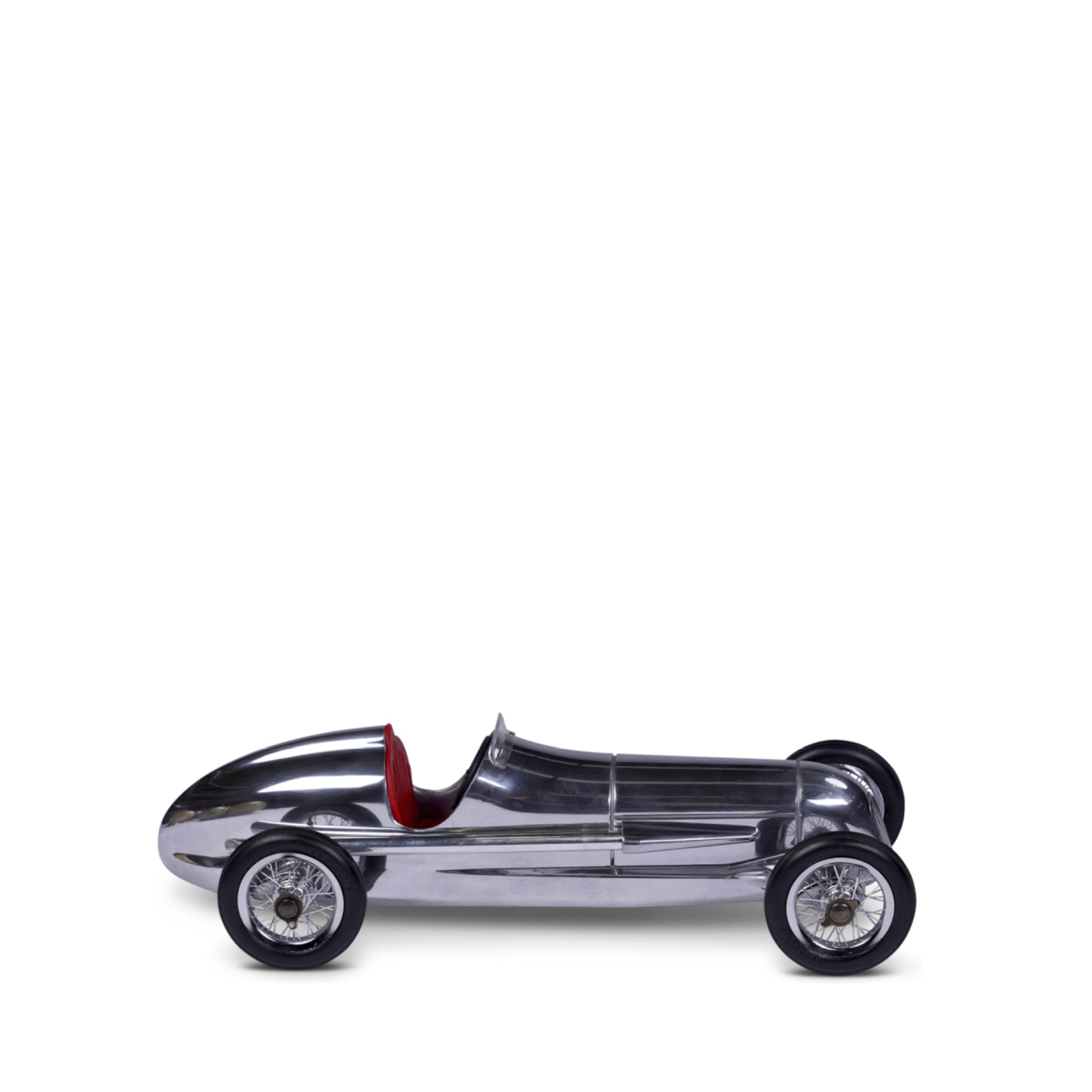 Authentic Models Silver Arrow Racing Car Model, Red Seat