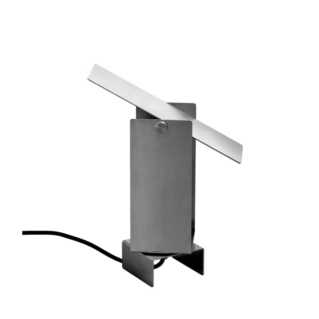 Illuminate Your Space with MOEBE's Stainless Steel Pivoting Table Lamp