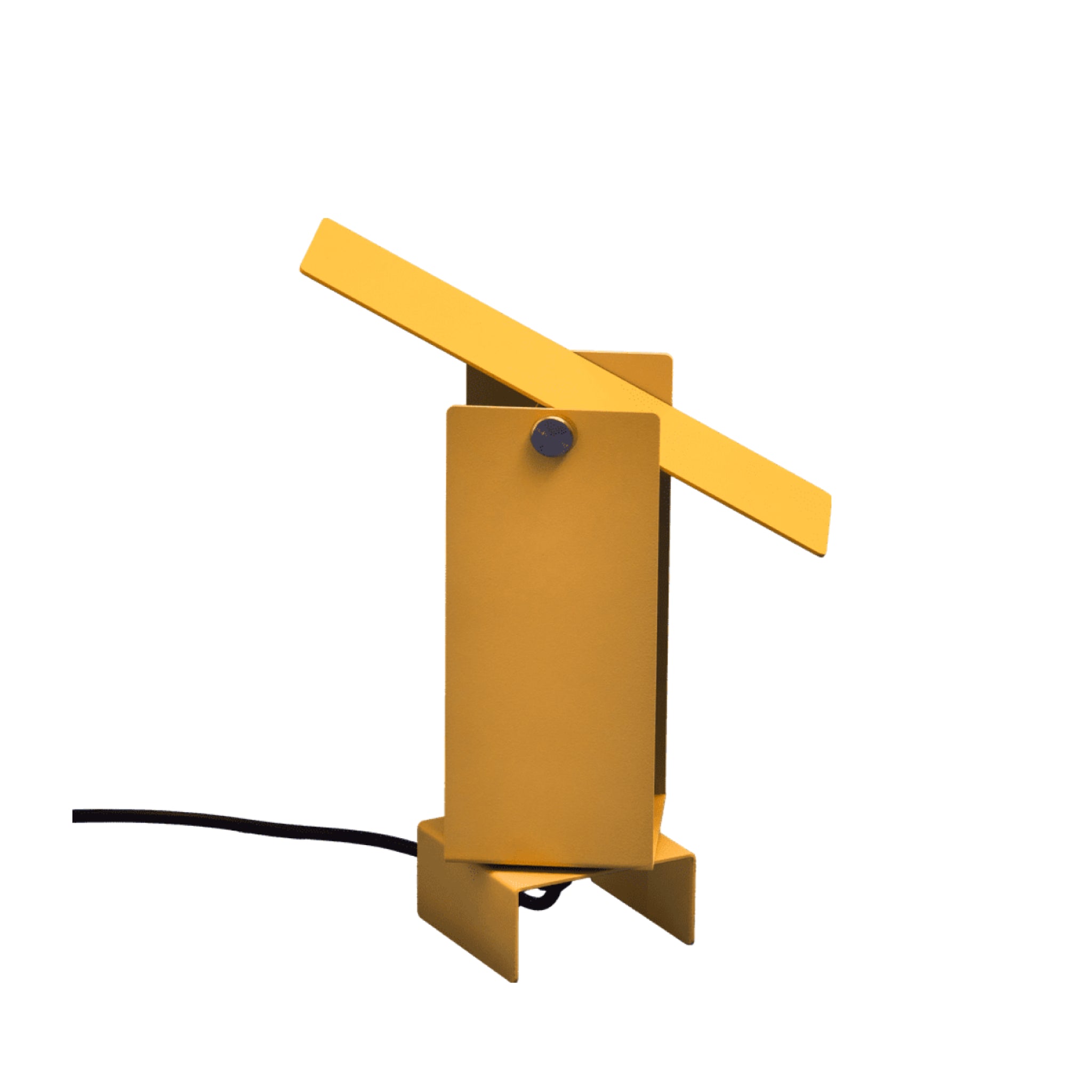 Illuminate Your Space: MOEBE Yellow Pivoting Table Lamp - Danish Design