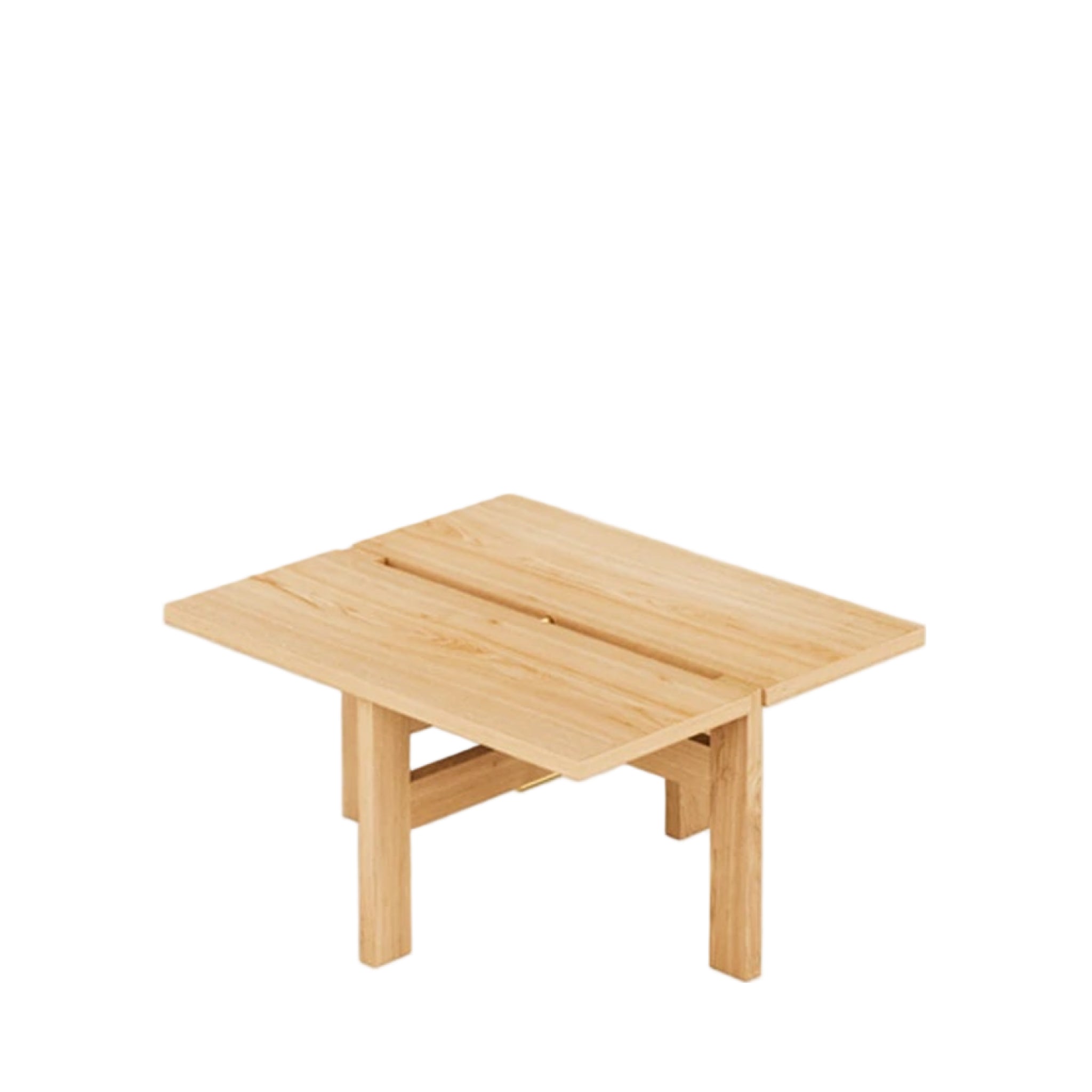 Moebe Rectangular Coffee Table - 60cm Oak Design with Unique Frame