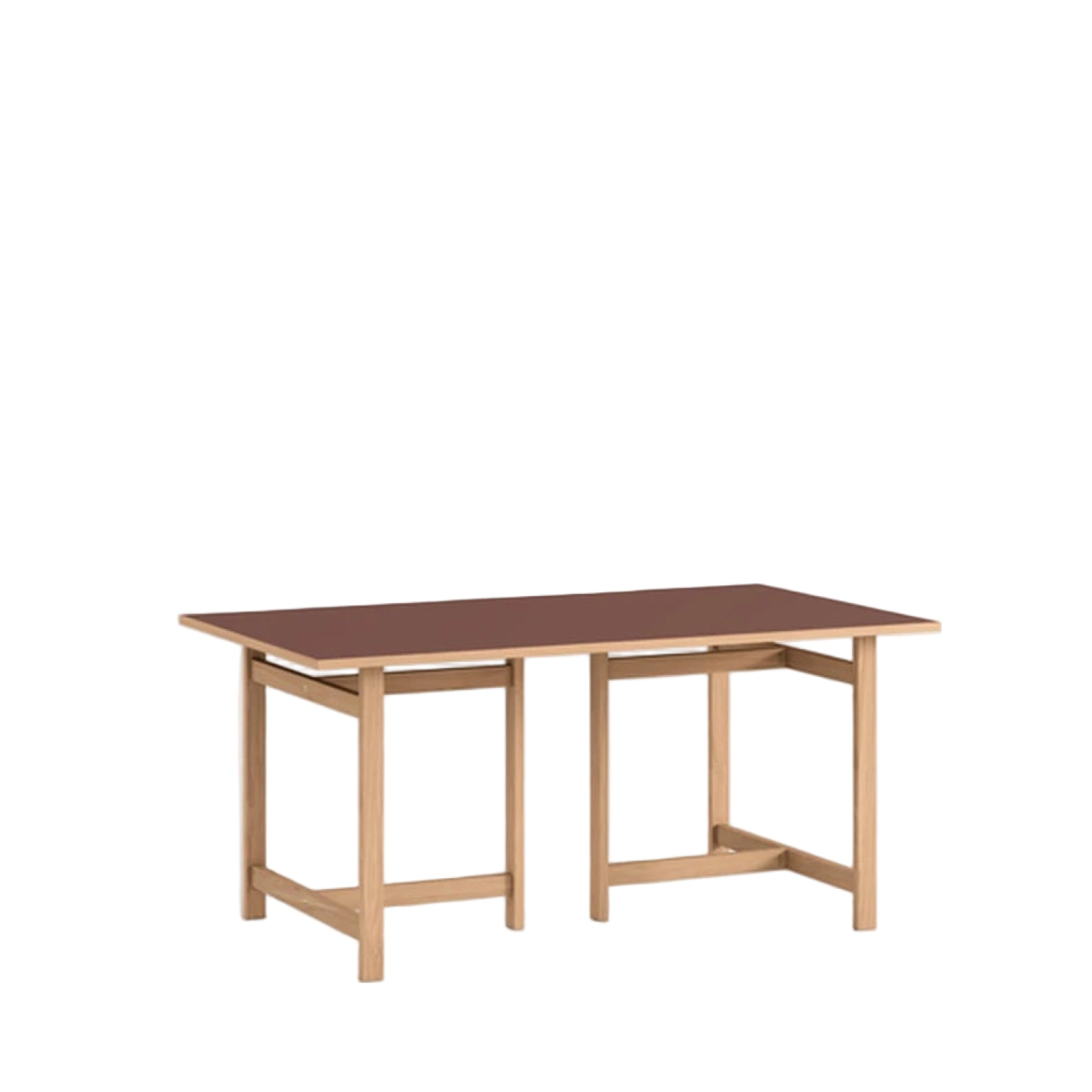 Moebe Rectangular Dining Table, 160x90, Burgundy (fsc Mix Credit)