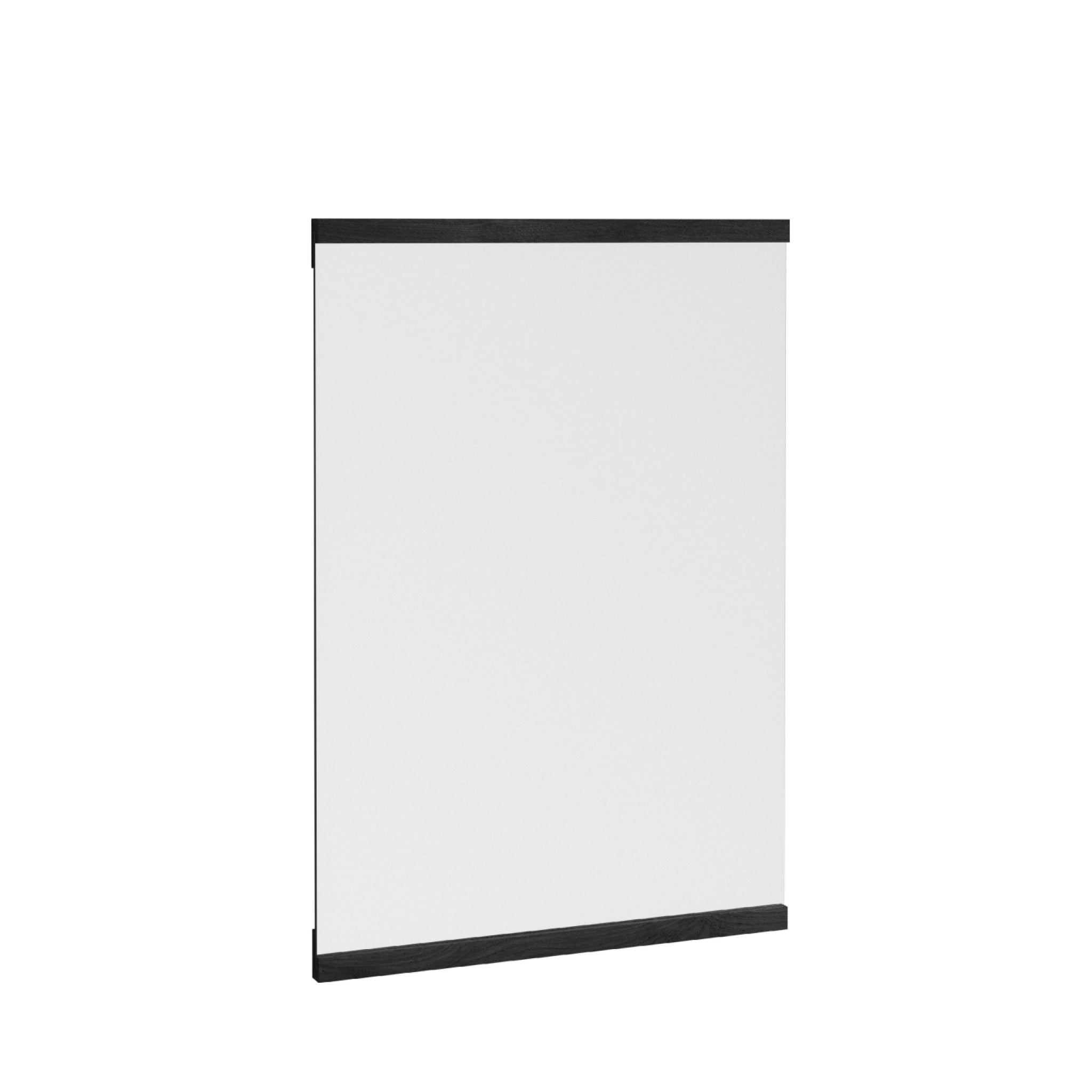 Moebe Black Rectangular Wall Mirror 43.3x30 cm - Minimalist Oak Design