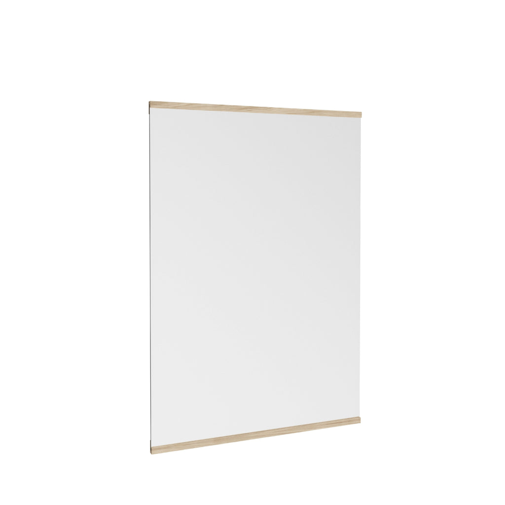 Minimalist Moebe Rectangular Wall Mirror in Ash - 101.8x70 cm