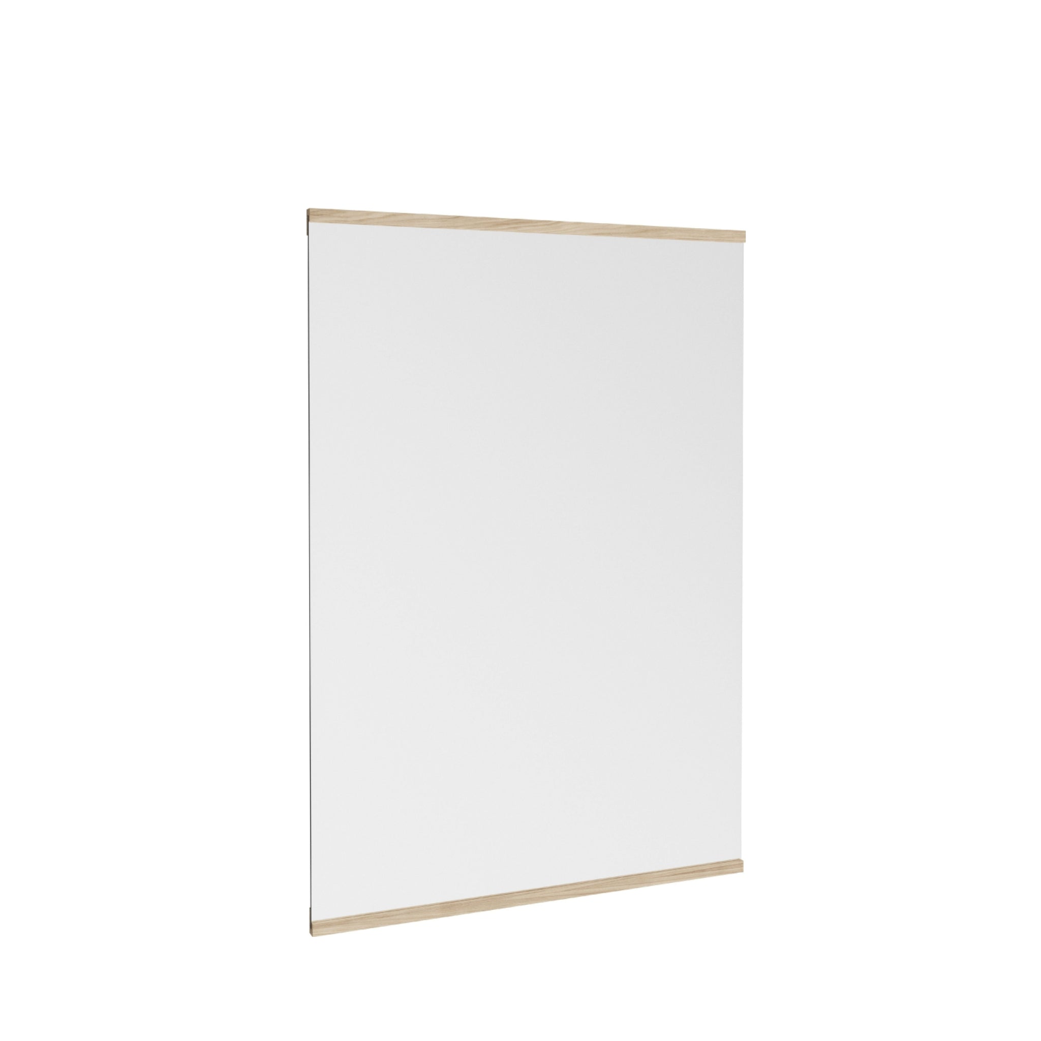 Minimalist Moebe Rectangular Wall Mirror in Ash - 101.8x70 cm