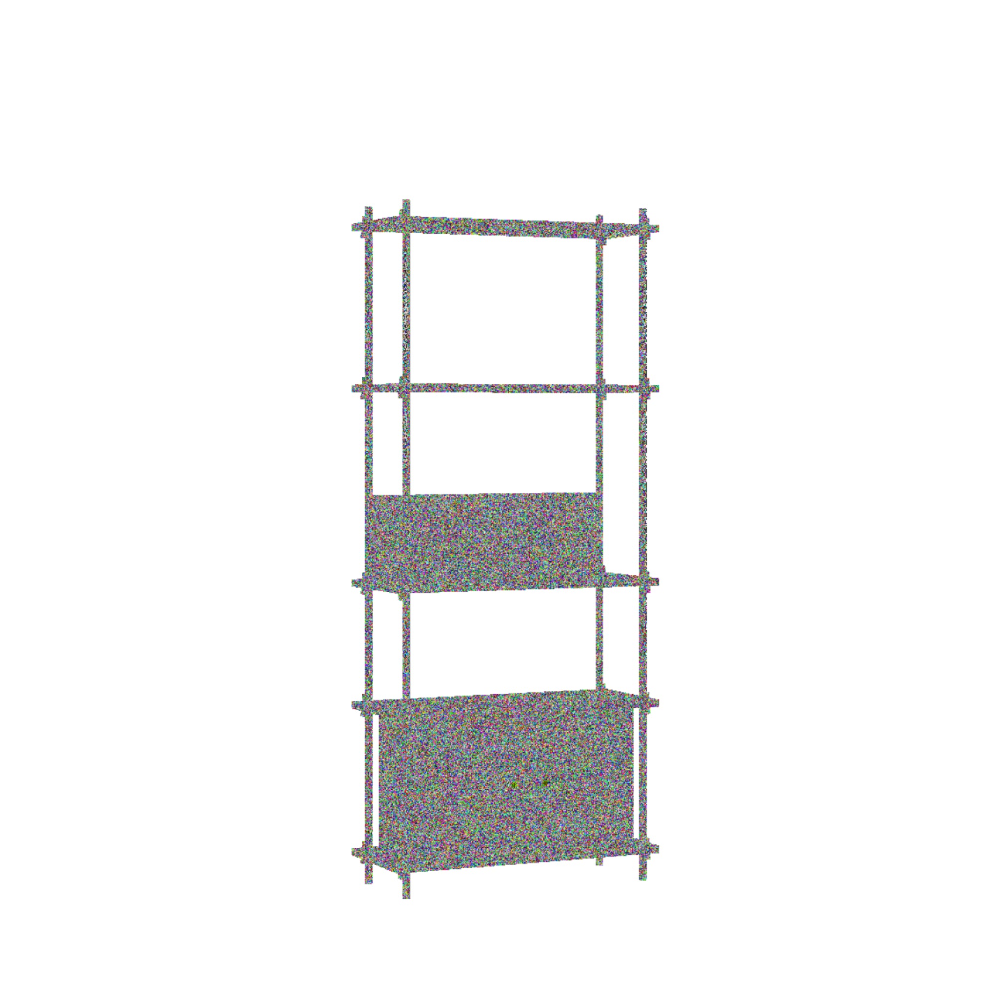 Moebe Shelving Set S.200.1.b, Oak Shelves, Black Legs (fsc Mix Credit)