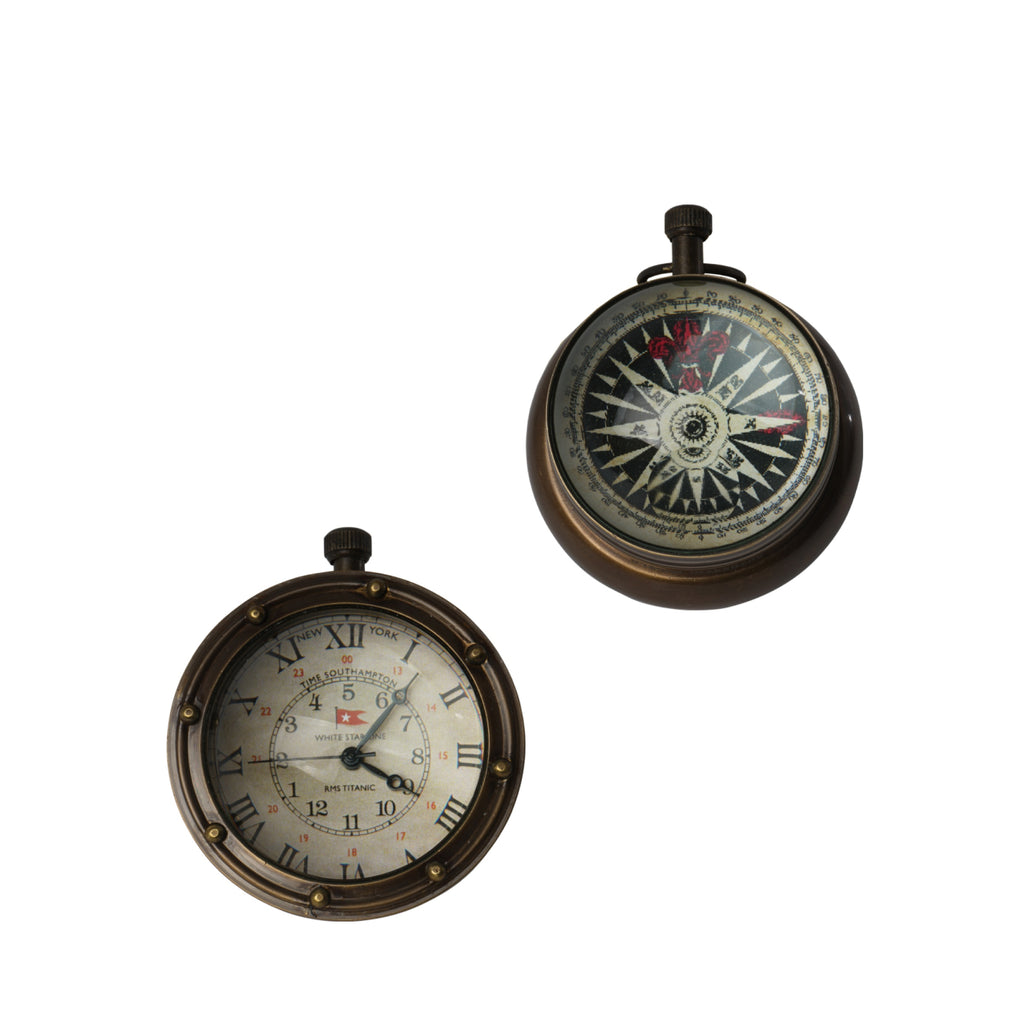 Authentic Models Porthole Eye Of Time Watch, Bronzed