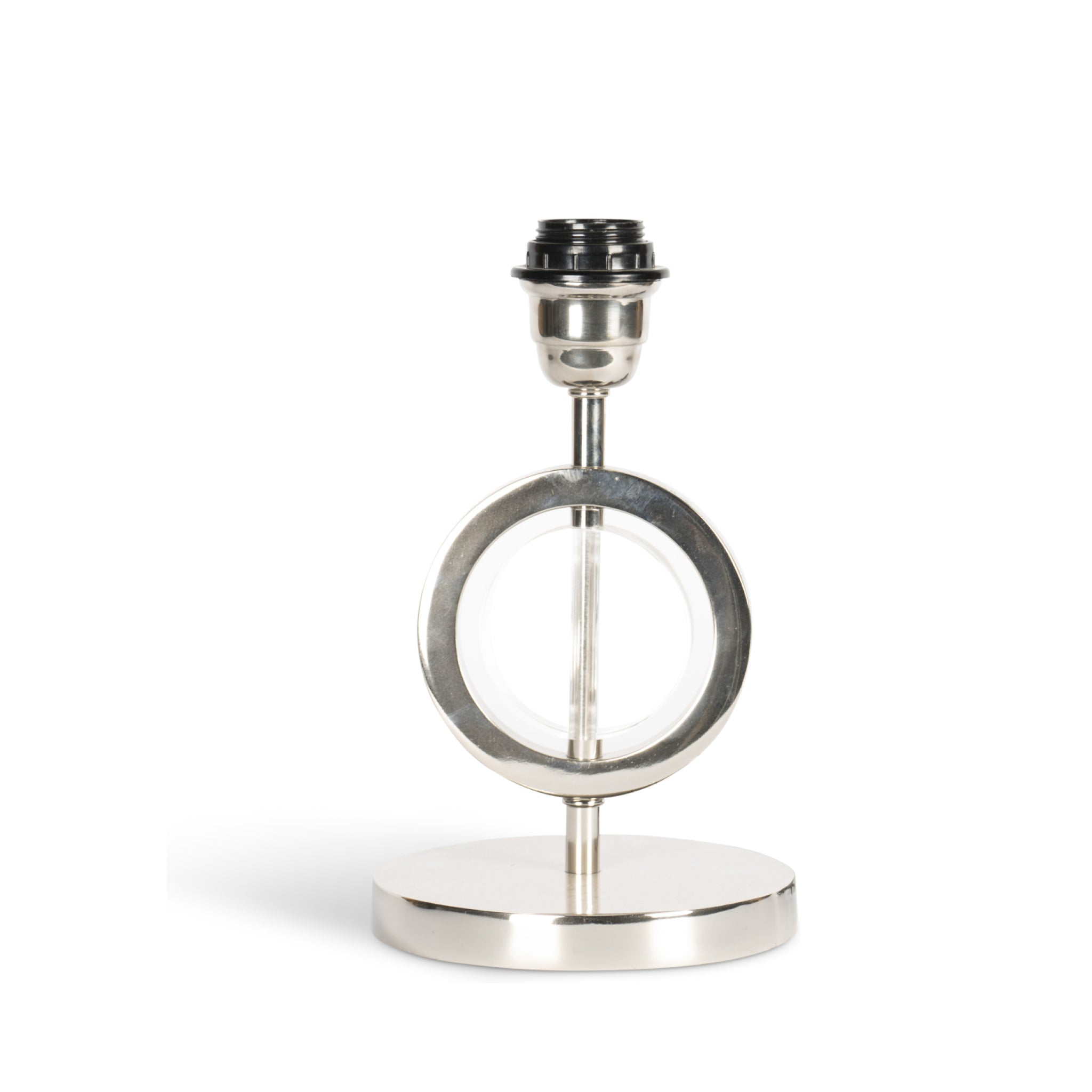 Authentic Models Art Deco Circle Lamp Circular Single, Silver