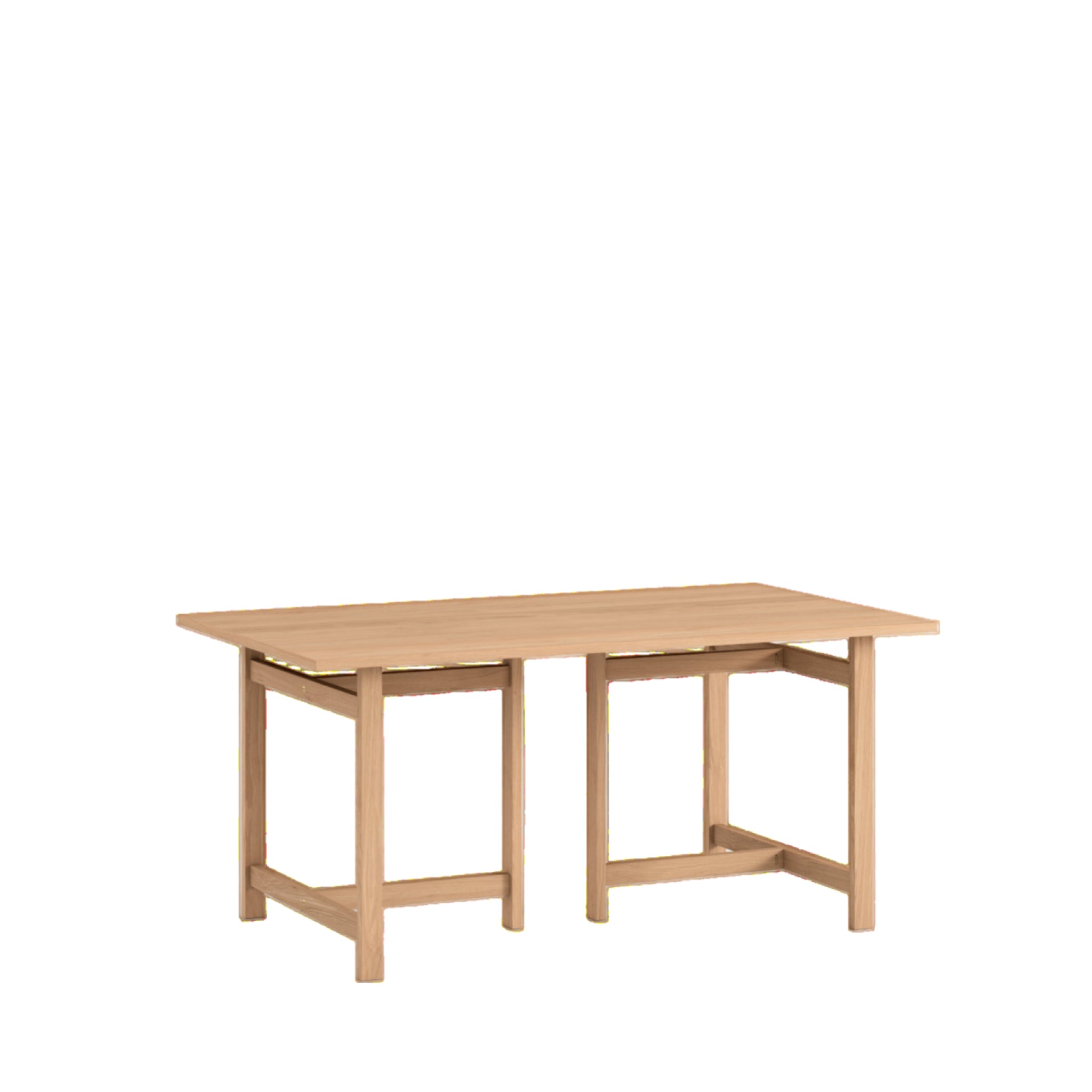 Moebe T-Frame 220 cm Oak Dining Table - Simple, FSC Certified Design