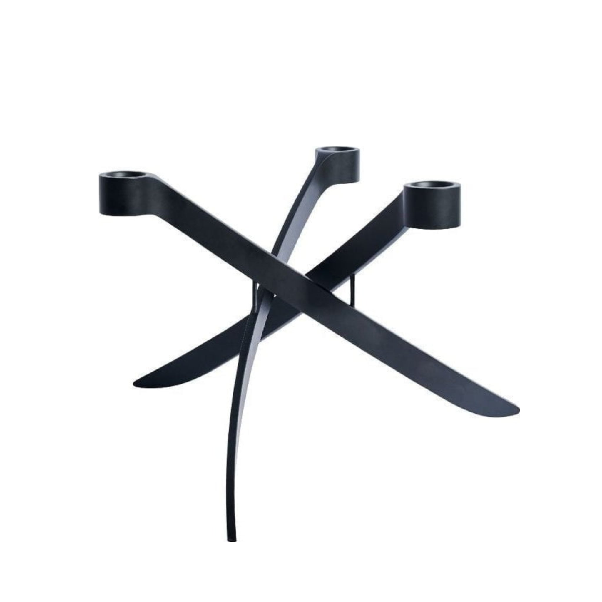 Uyuni Lighting Lightarch Candle Holder 3'arm Mini Taper ø 18 Cm, Matt Black