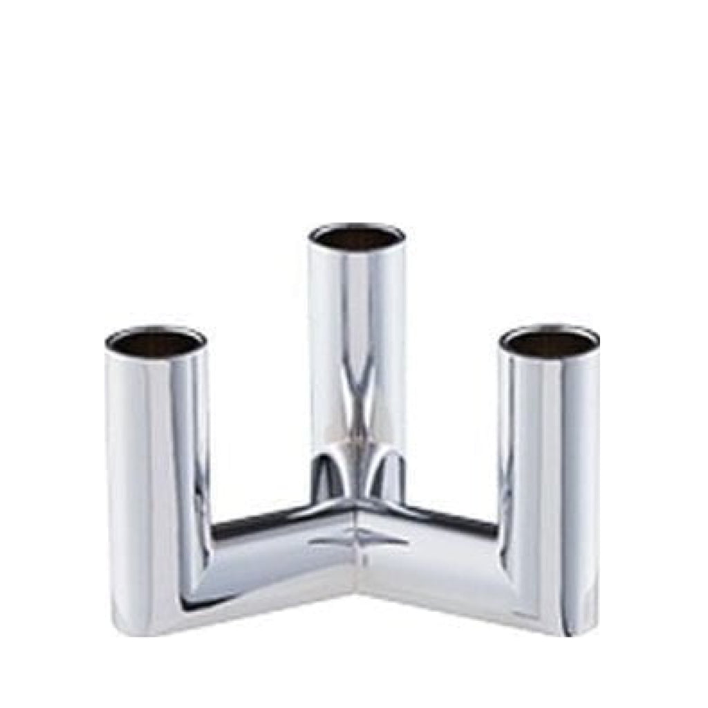 Uyuni Lighting Matrix Candle Holder 3'arm Mini Taper ø 7,5 Cm, Chrome