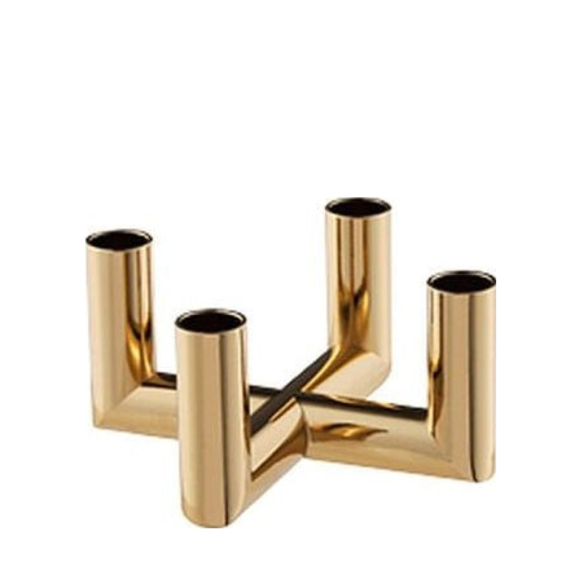 Uyuni Lighting Matrix Candle Holder 4'arm Mini Taper ø 7,5 Cm, Warm Brass