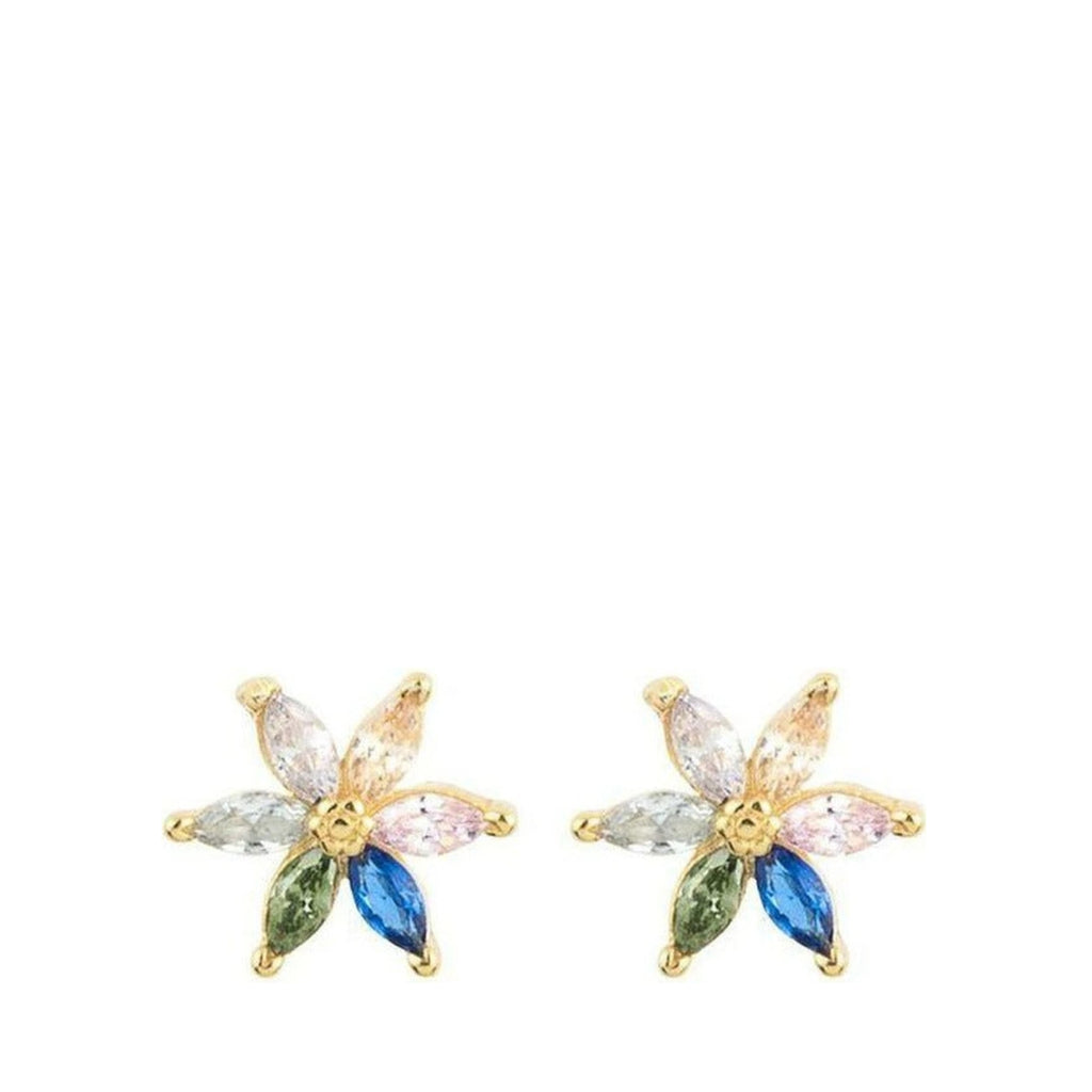 Vincent Aura Iridescence Gold Plated Earrings