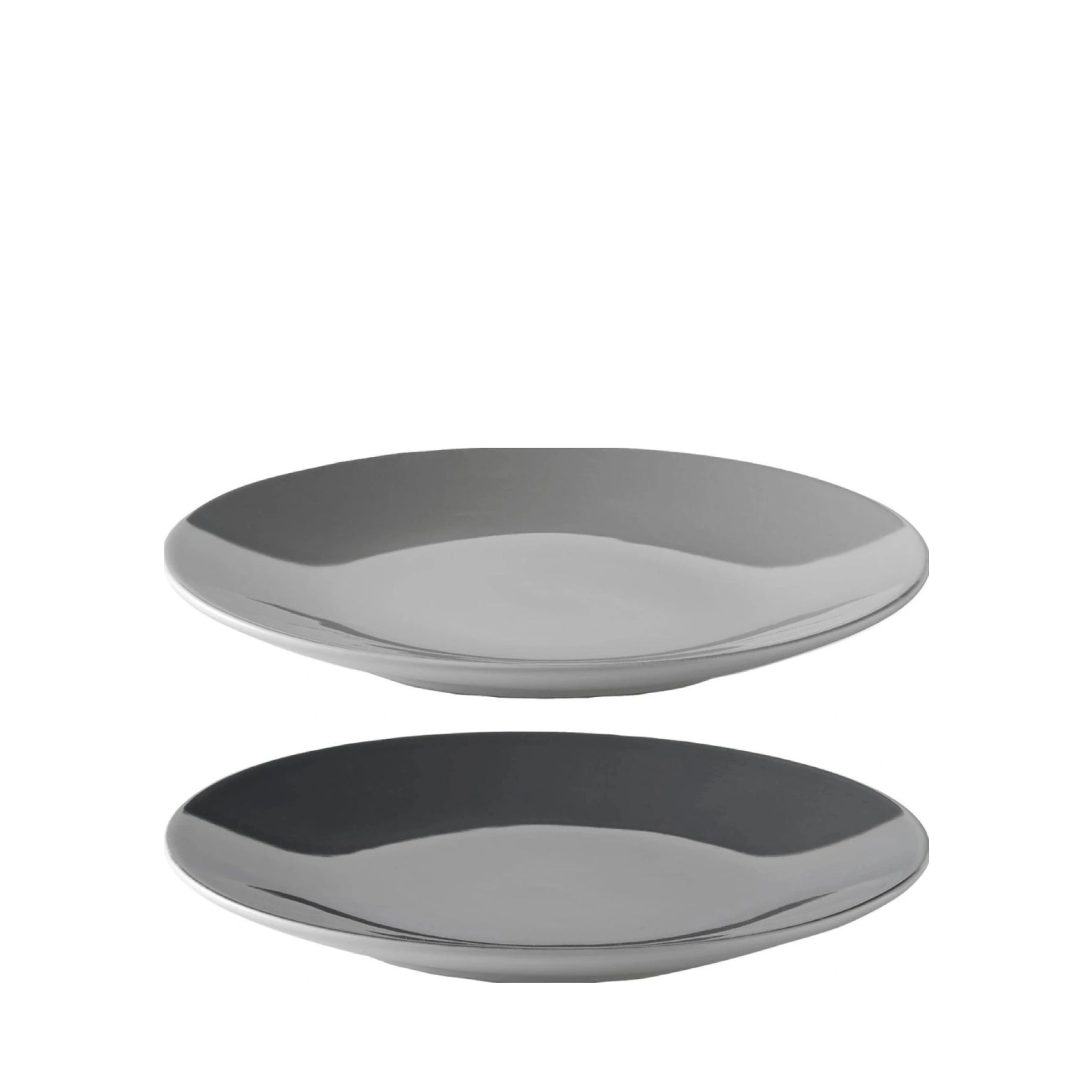 Stelton Emma Plate Set Of 2 ø 18 Cm, Grey