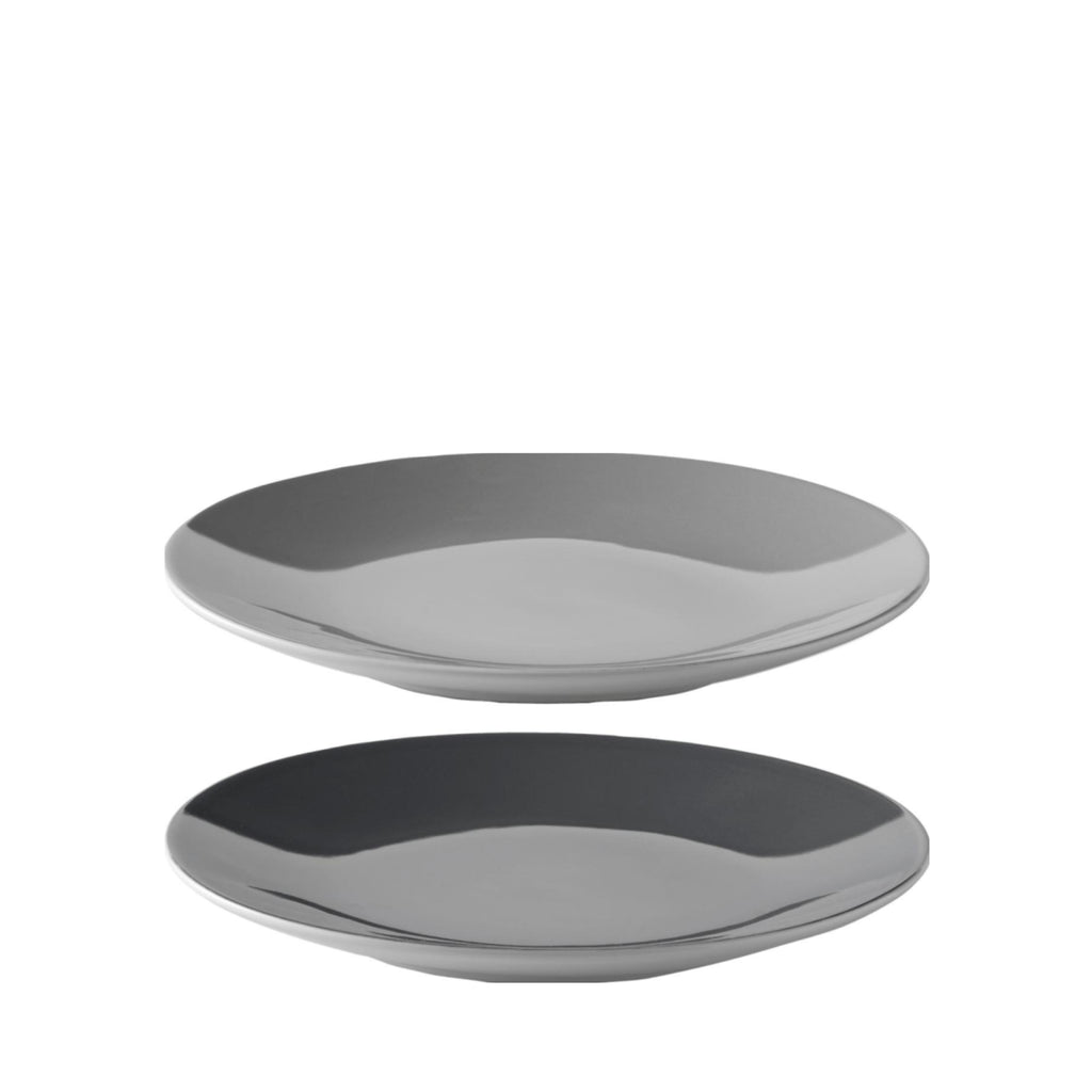 Stelton Emma Plate Set Of 2 ø 22,5 Cm, Grey