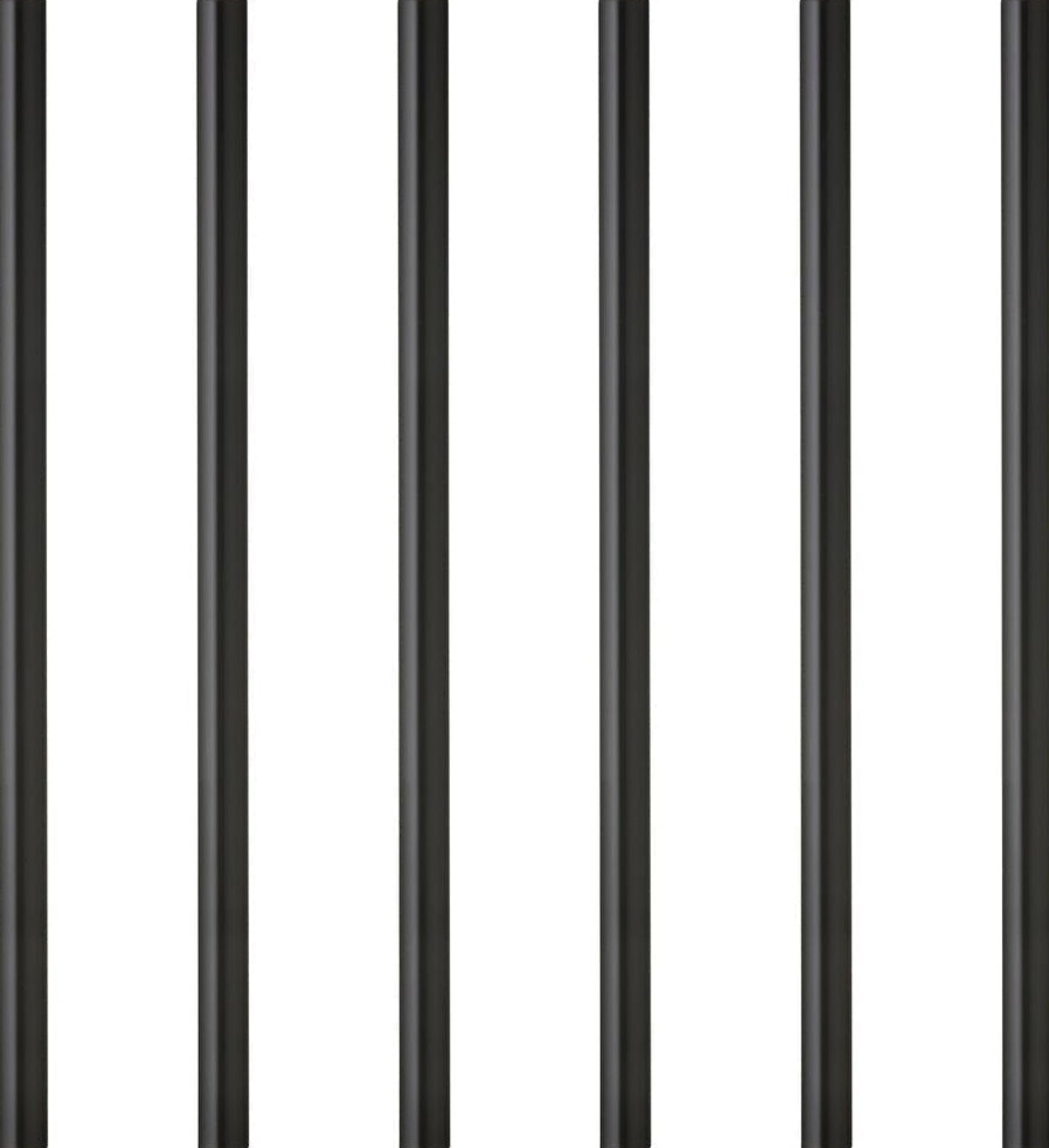 Lyngby Glas straw 6 pcs. black, 6 pcs.