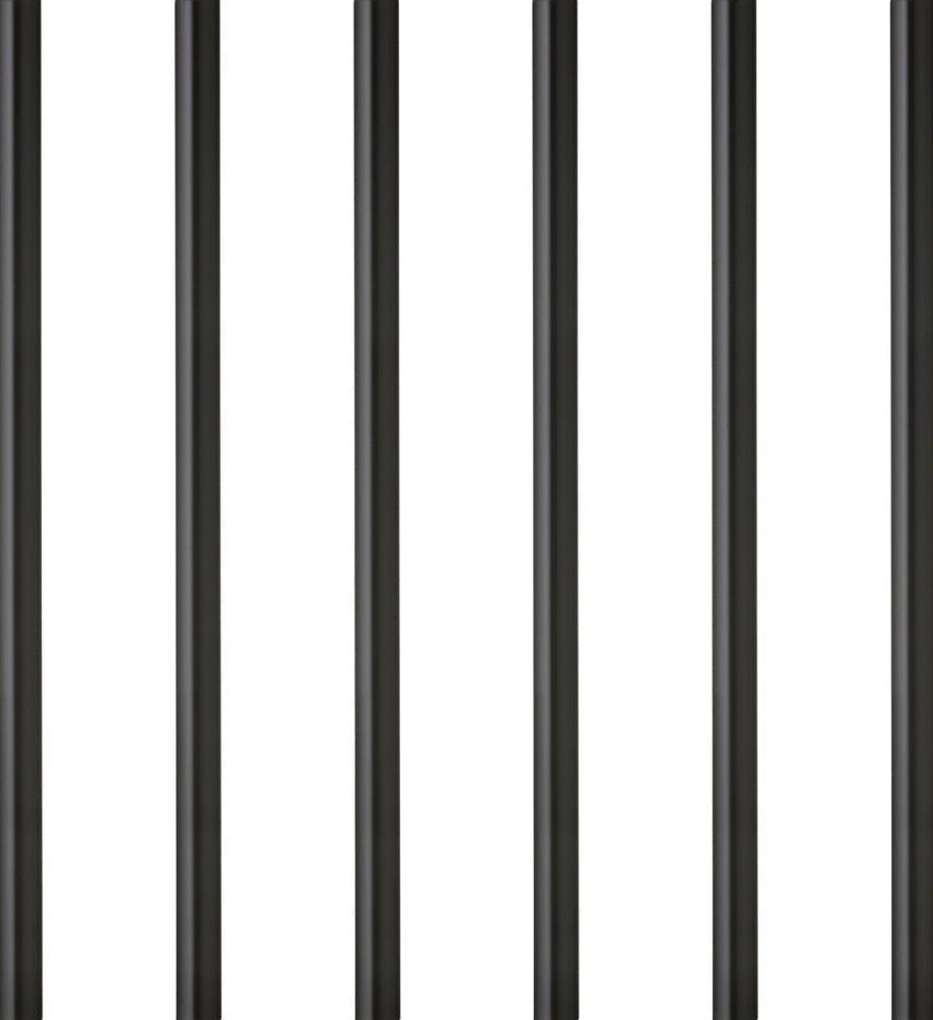 Lyngby Glas straw 6 pcs. black, 6 pcs.