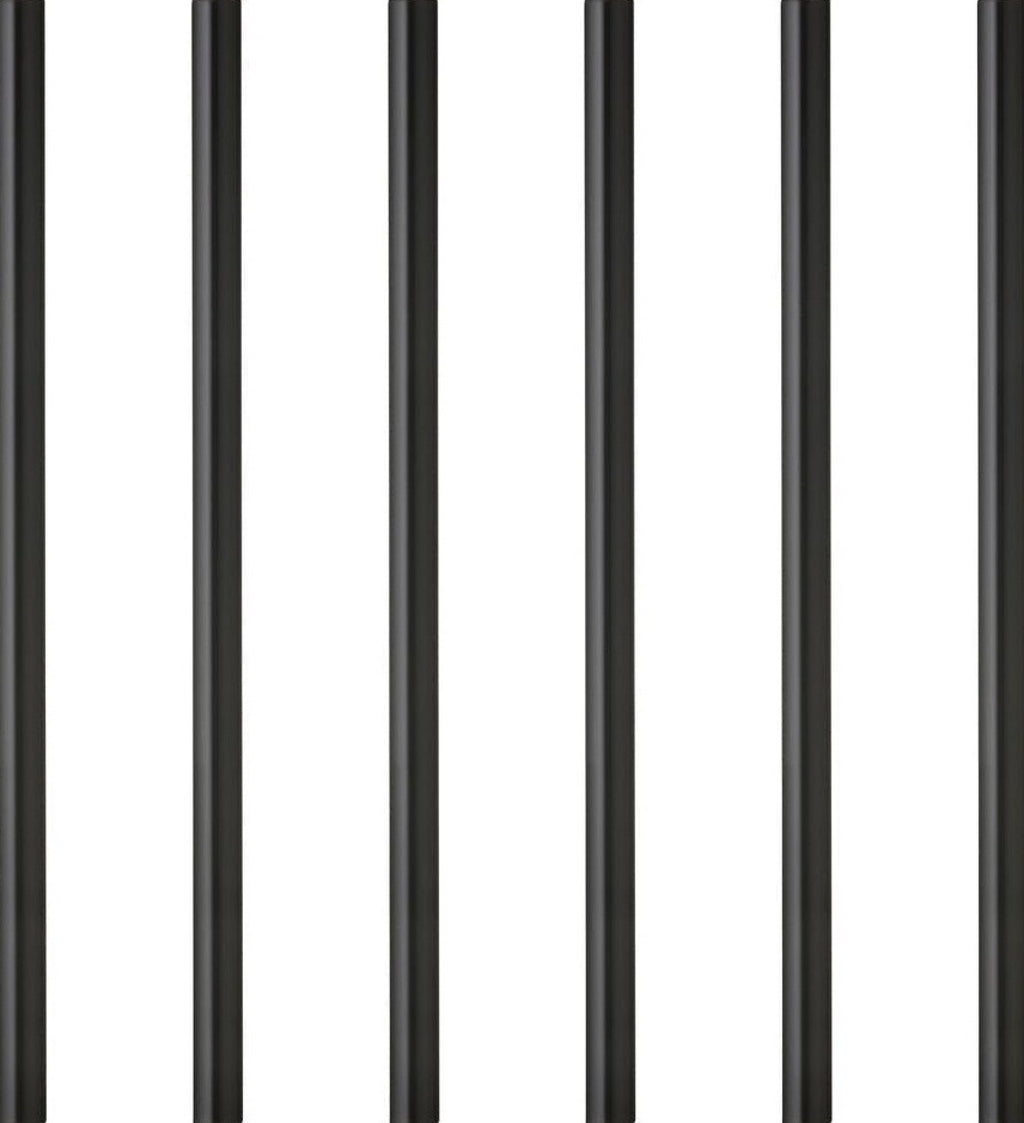 Lyngby Glas straw 6 pcs. black, 6 pcs.