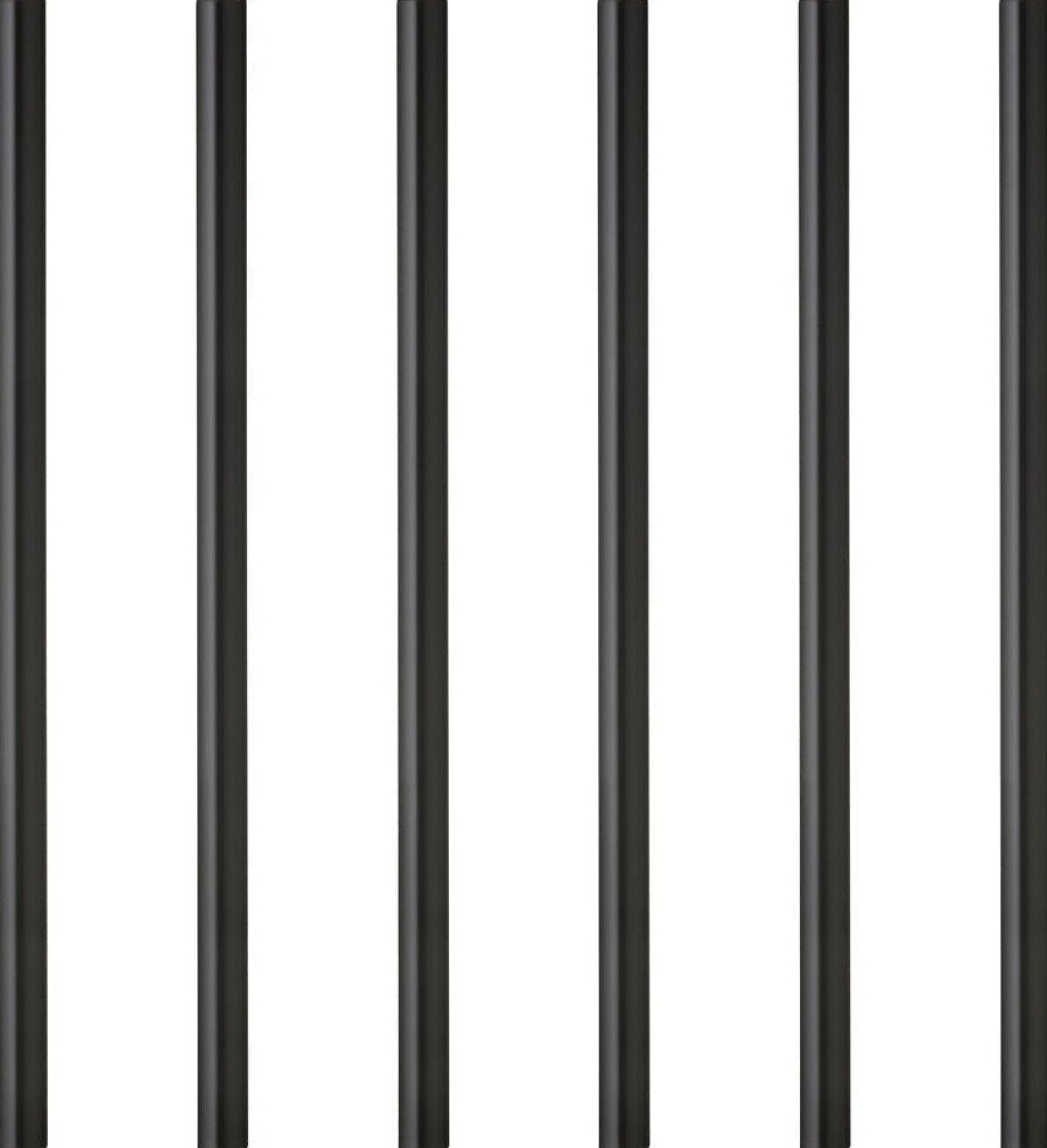 Lyngby Glas straw 6 pcs. black, 6 pcs.