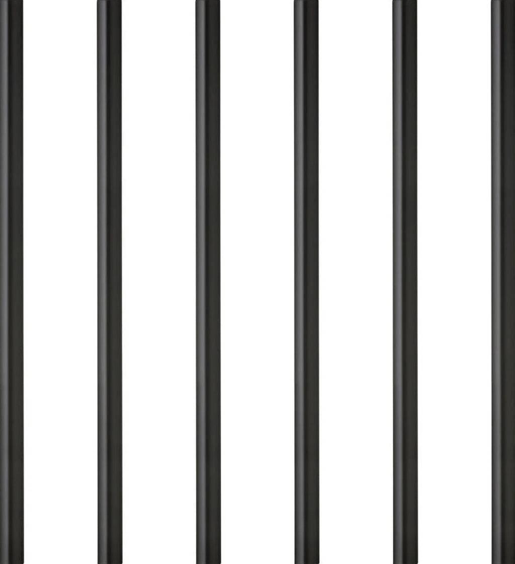 Lyngby Glas straw 6 pcs. black, 6 pcs.