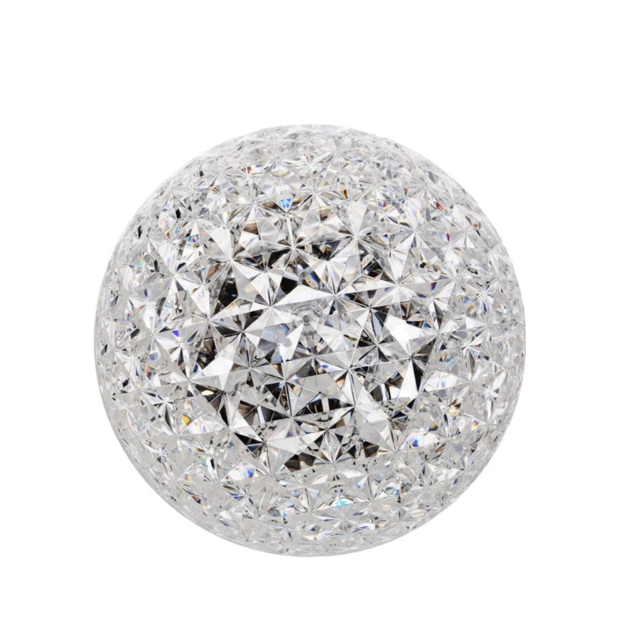 Kartell Planet Table Lamp with Base, Crystal