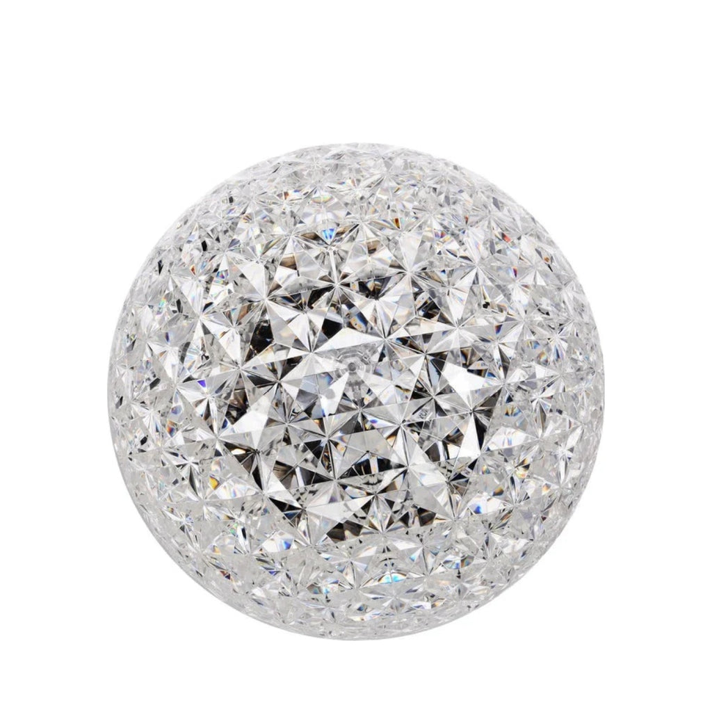 Kartell Planet Table Lamp with Base, Crystal
