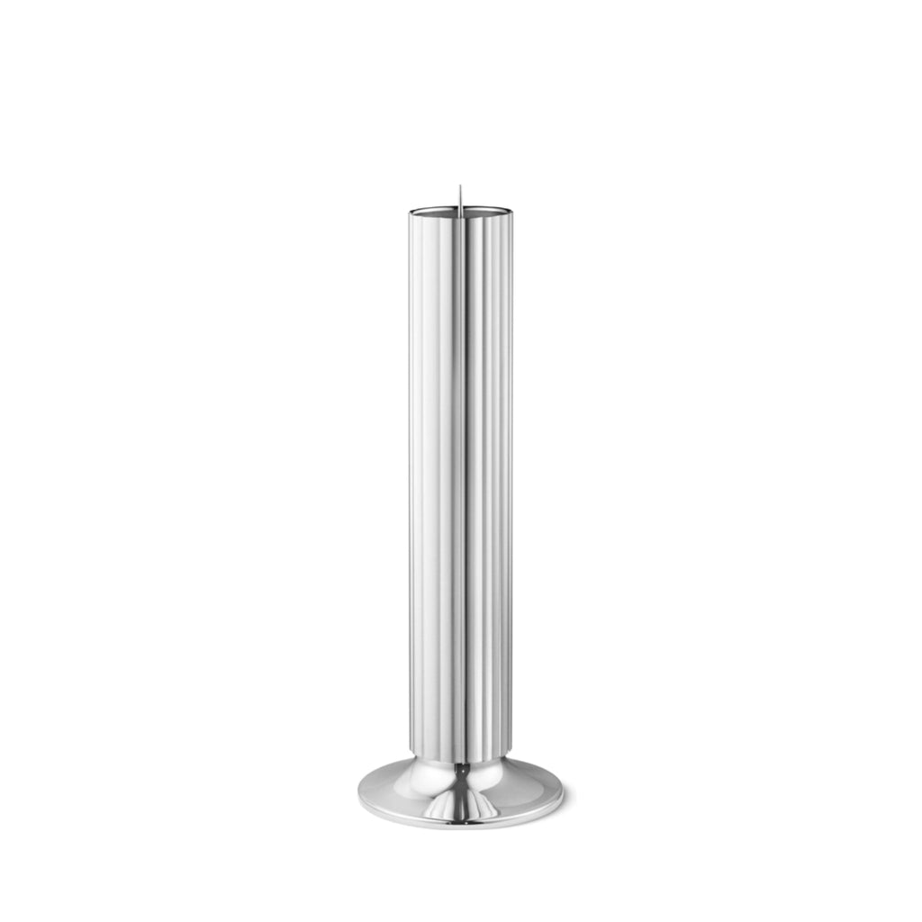 Georg Jensen Bernadott Candle Holder Stainless Steel, H: 40 Cm