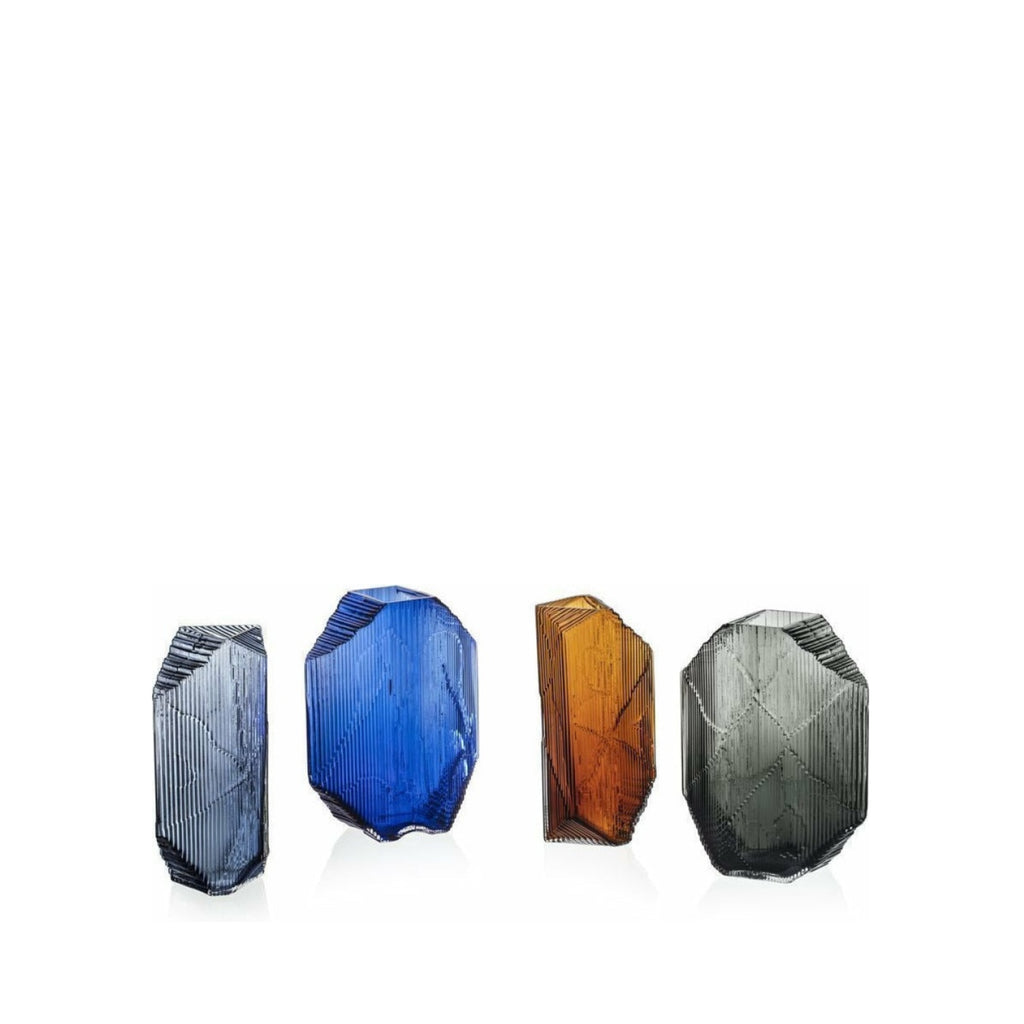 Iittala Kartta Glass Sculpture Ultramarine Blue, 24 X 32 Cm