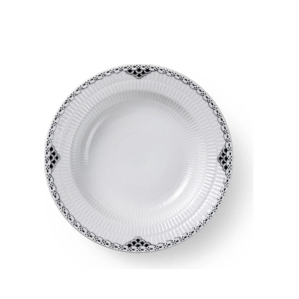 Royal Copenhagen Black Lace Deep Plate, 21 Cm
